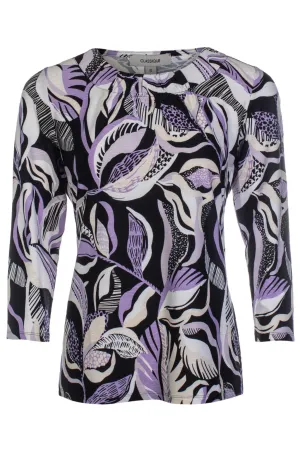 Sheer Fit Cool Vest Top | LILAC BLACK GARDEN | 9121C1