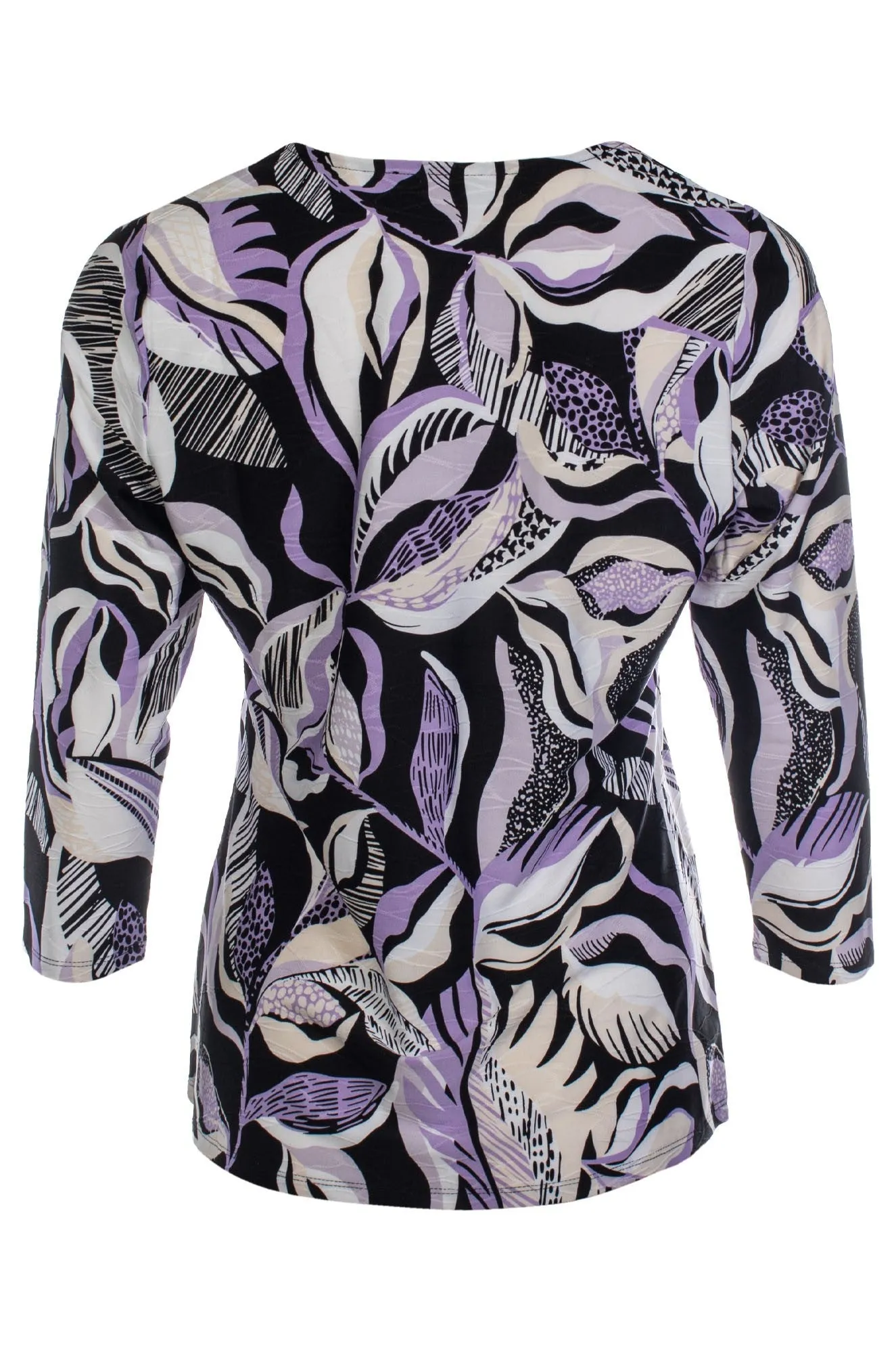 Easy Fashion Top | LILAC BLACK GARDEN | 9121C1