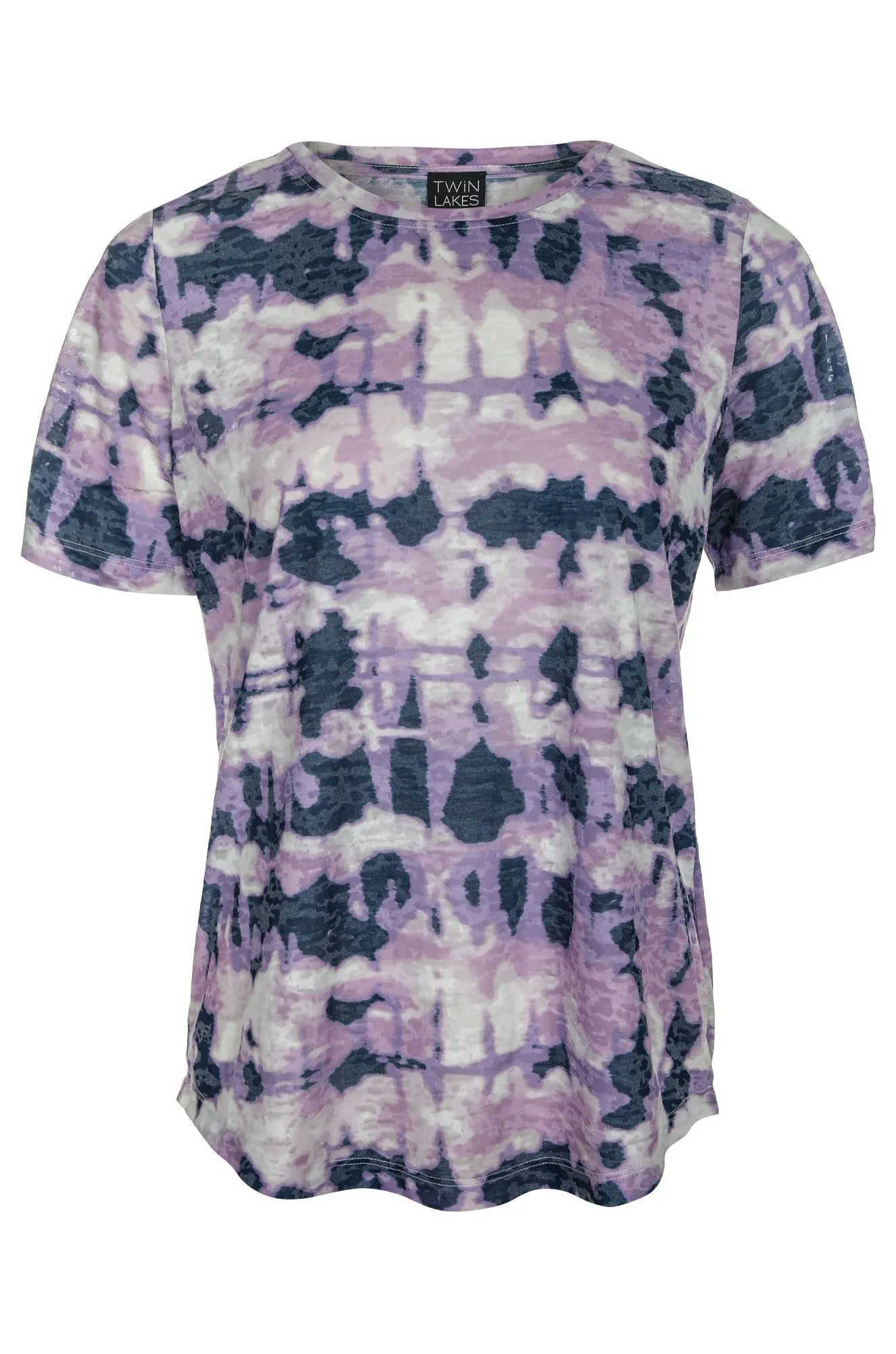 Top | Lilac Indigo Abstract | 6062C1 Global Edge Love Energy
