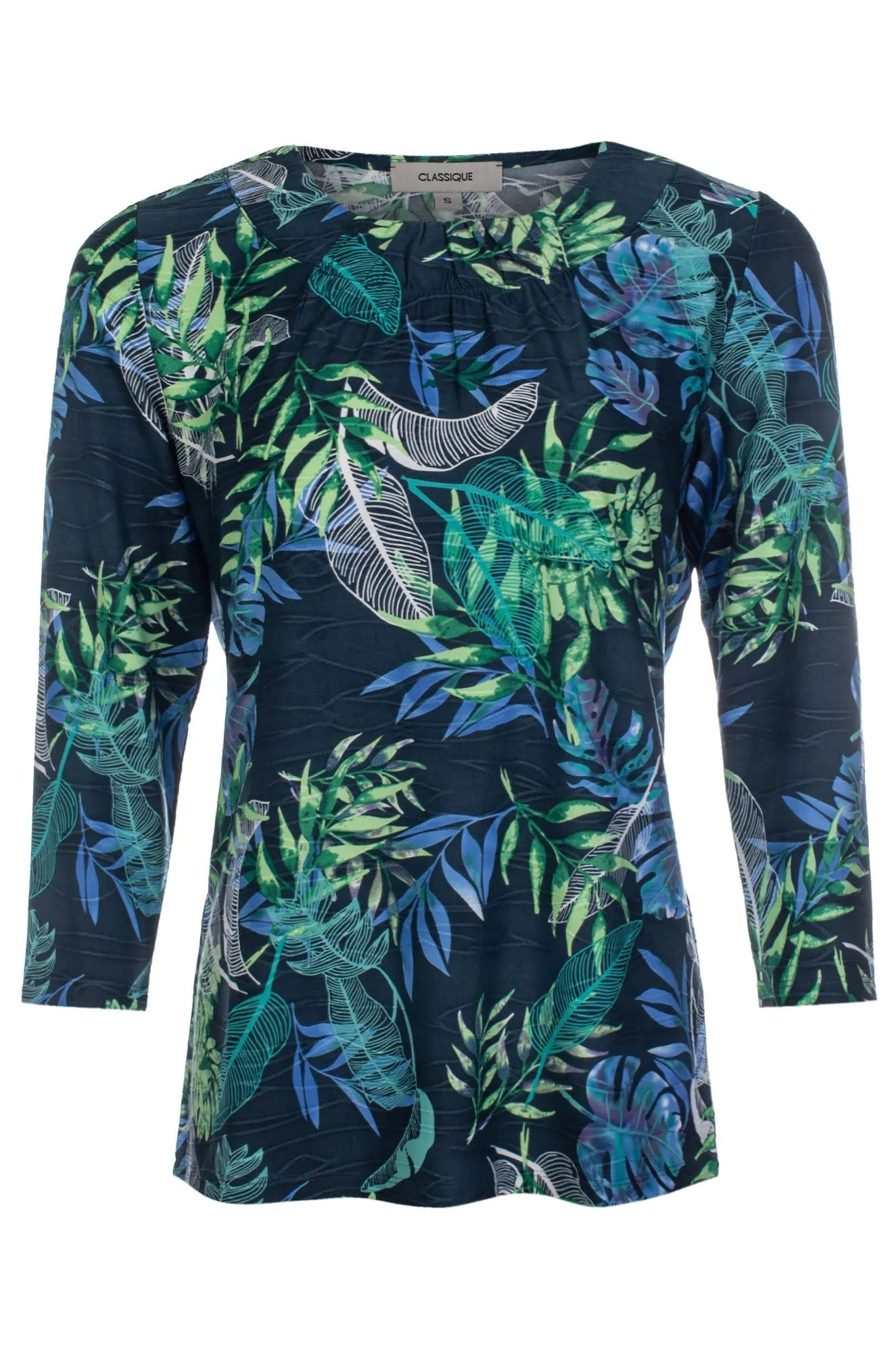 Planet Glow Top | Navy Green Palm | 9121C1