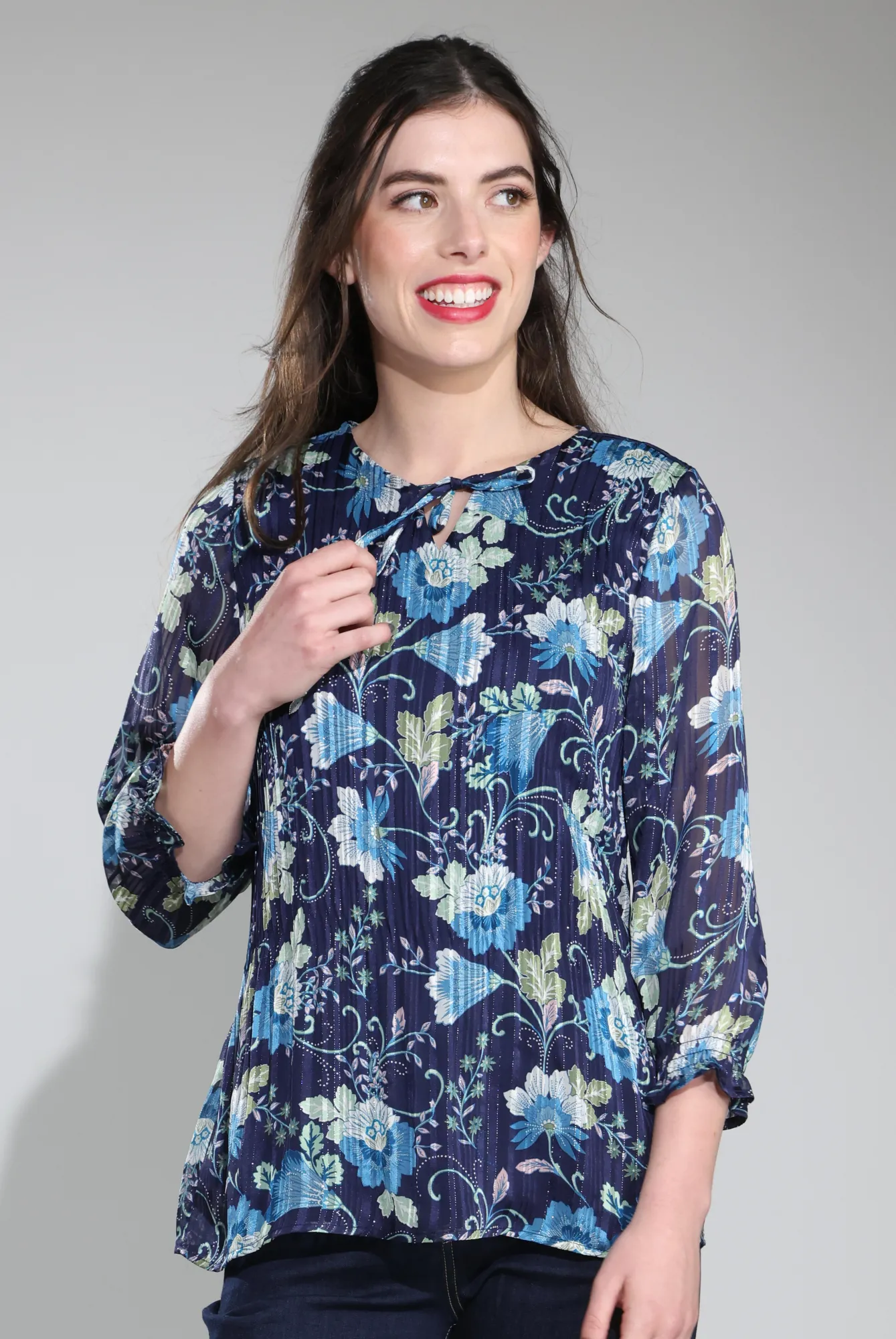 Sea Fit Top | Navy Sage Vines | 8562C1