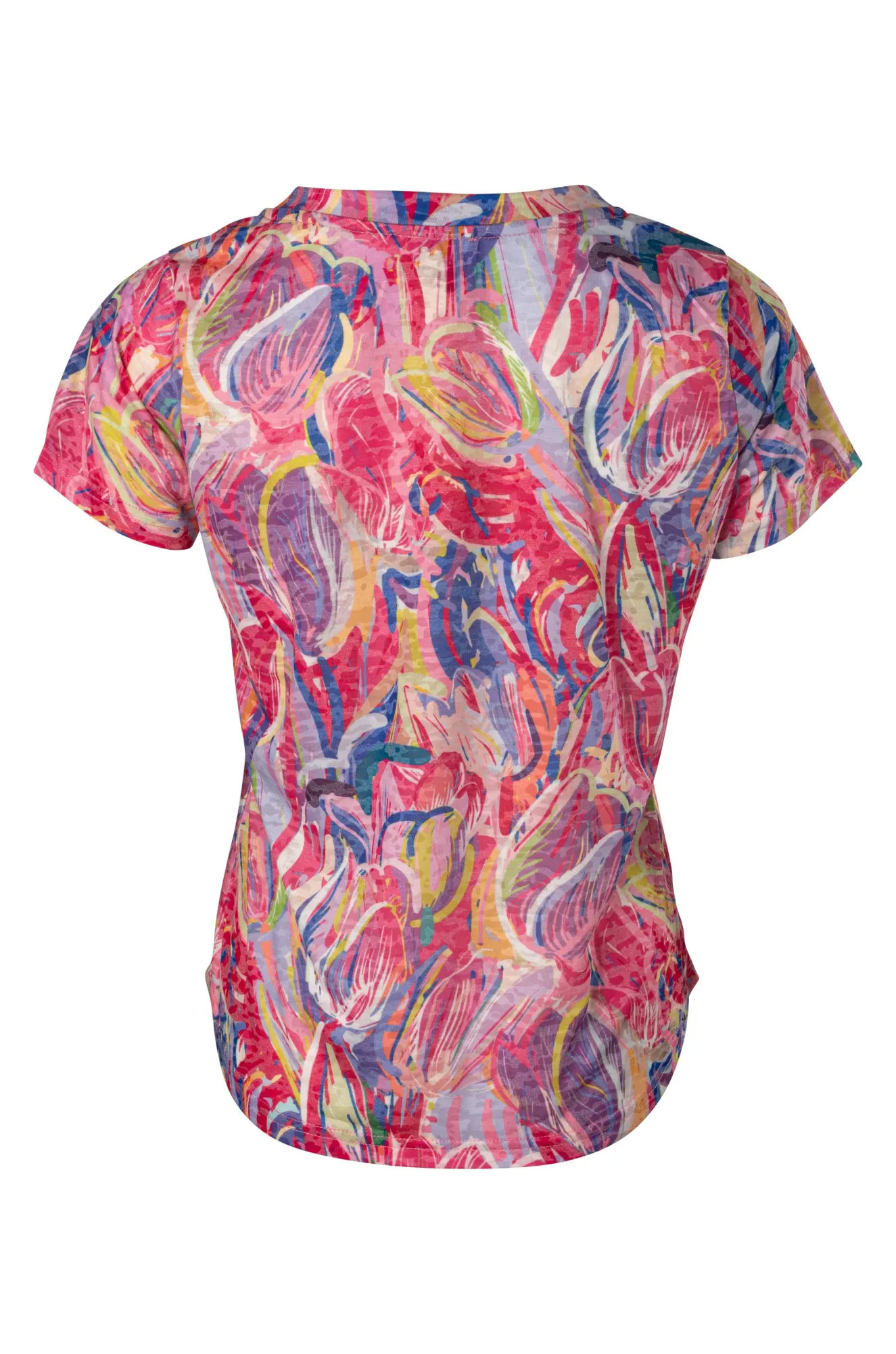 Model Edge Top | Pink Multi Tulip | 6053A1