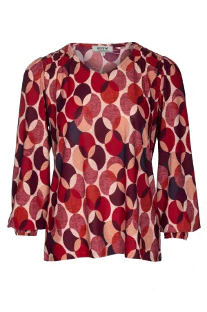 Top | Red Berry Circle | 7406B1 Adjustable drawstring