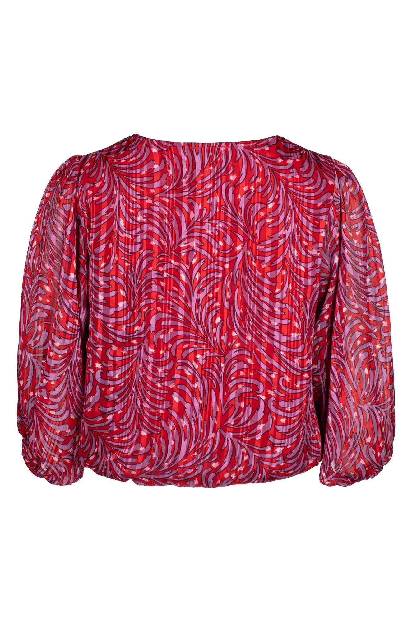 Rich Tone CoolingChannelFabric Top | Red Lilac Feather | 8571C1