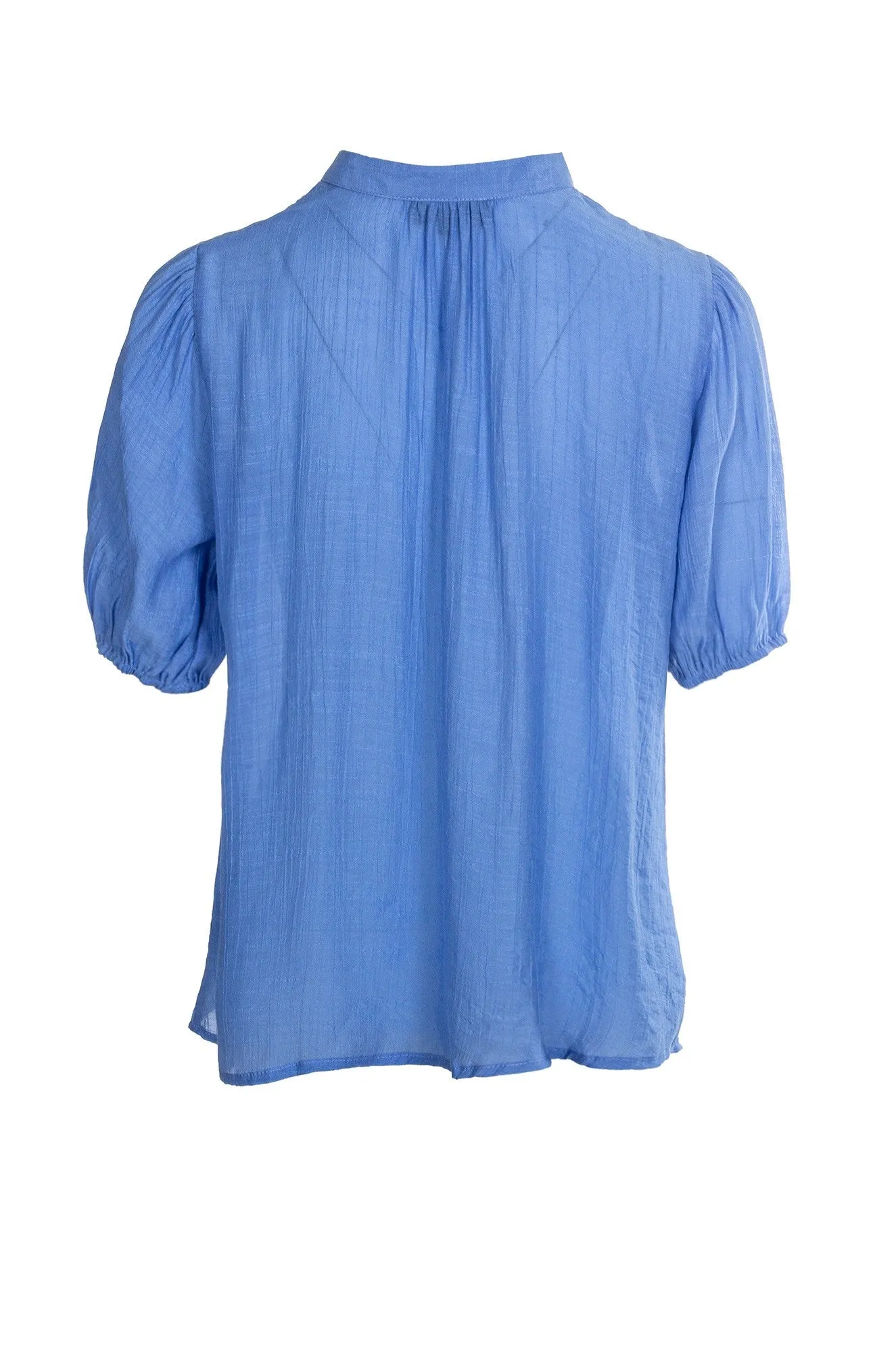 Top with ladder lace detail | SOFT BLUE | 8824A1 Warm Fashion