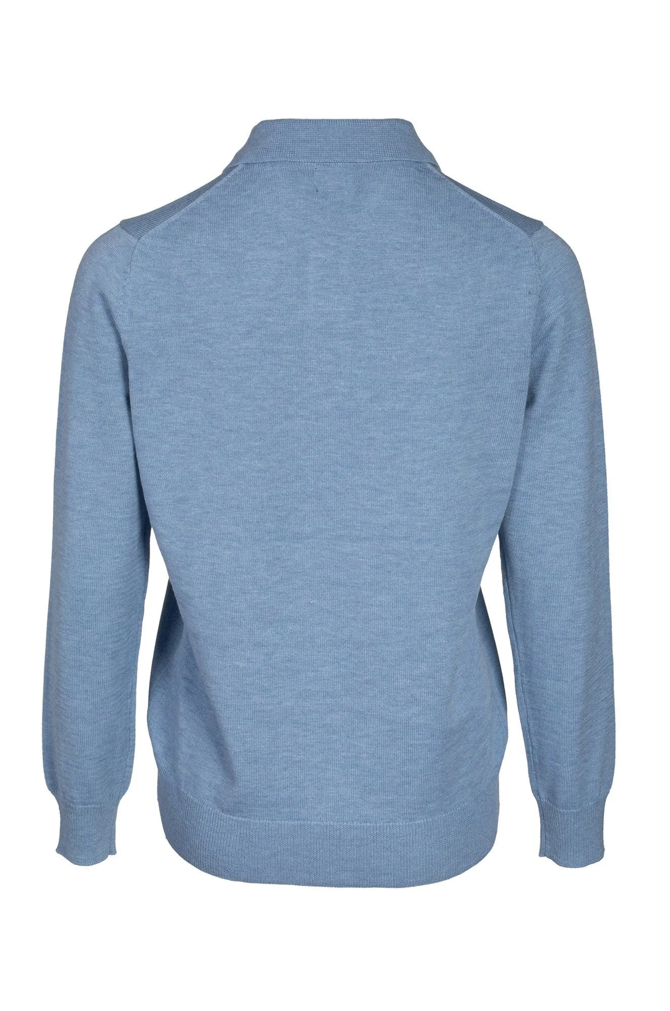 Dimensional Jacquard Weave Touch of Wool Polo Jersey | SKY MARLE | 6332B1