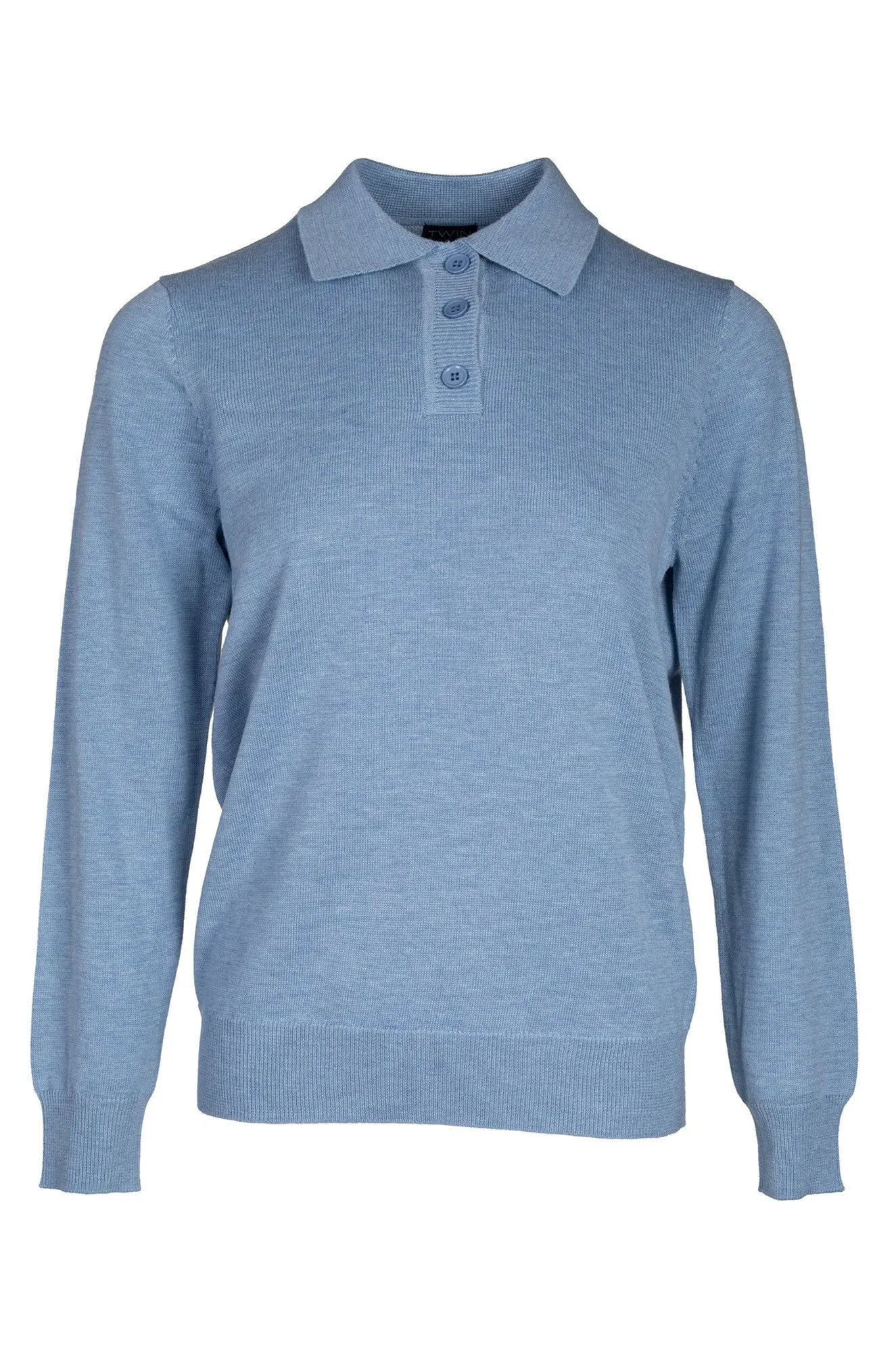 All Day Touch of Wool Polo Jersey | SKY MARLE | 6332B1