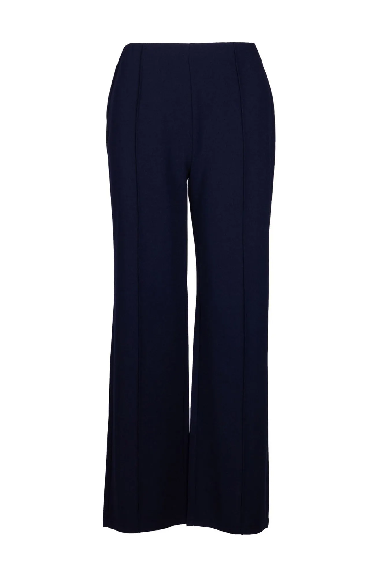 Xtra Short Stretch Crepe Pants | NAVY | 8224B1 Body Aligned Fitted waist