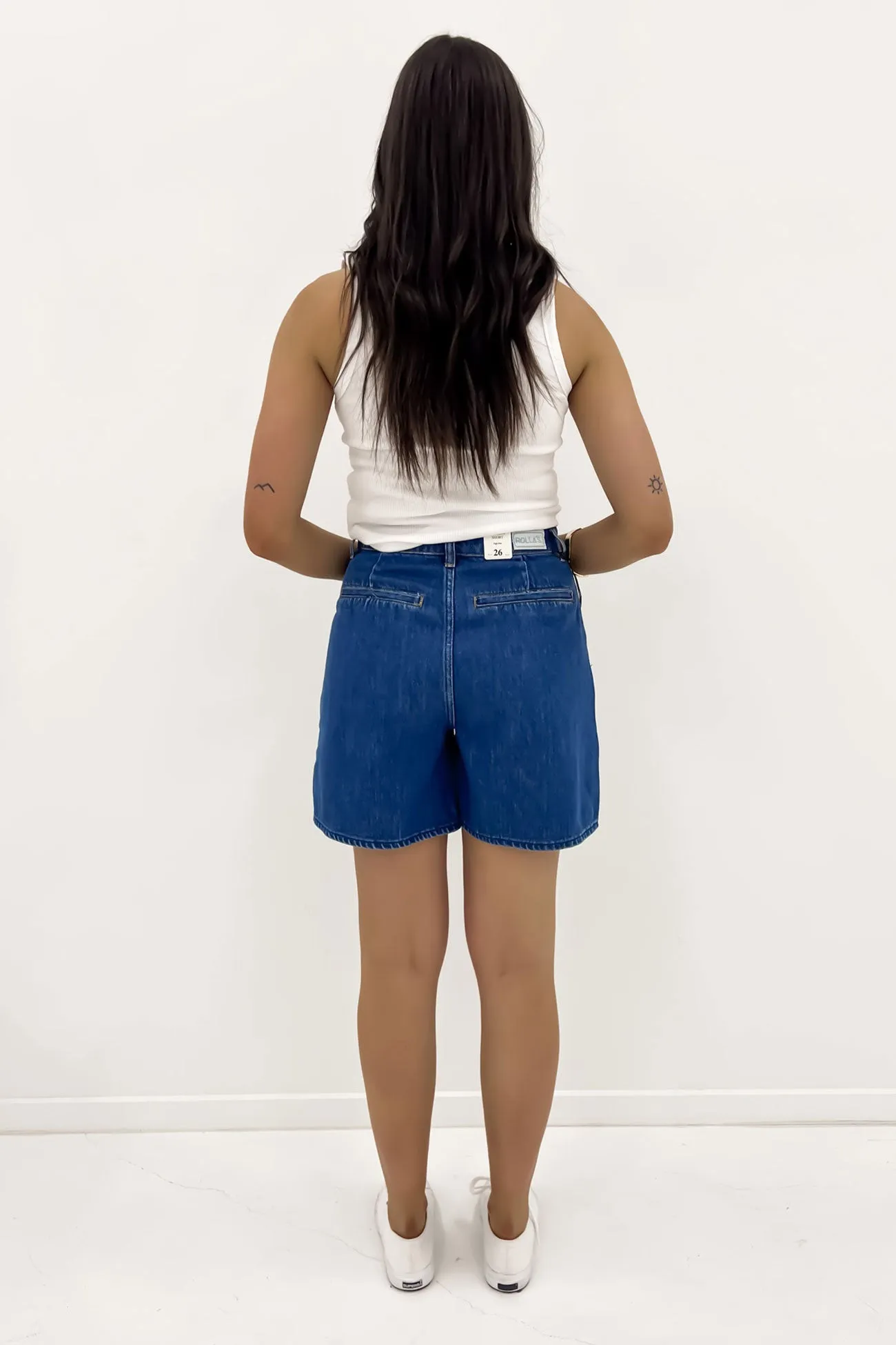 Linen shorts Horizon Short Ashley Blue
