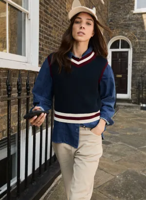 Sleek Texture Leighton V-Neck Knitted Tank