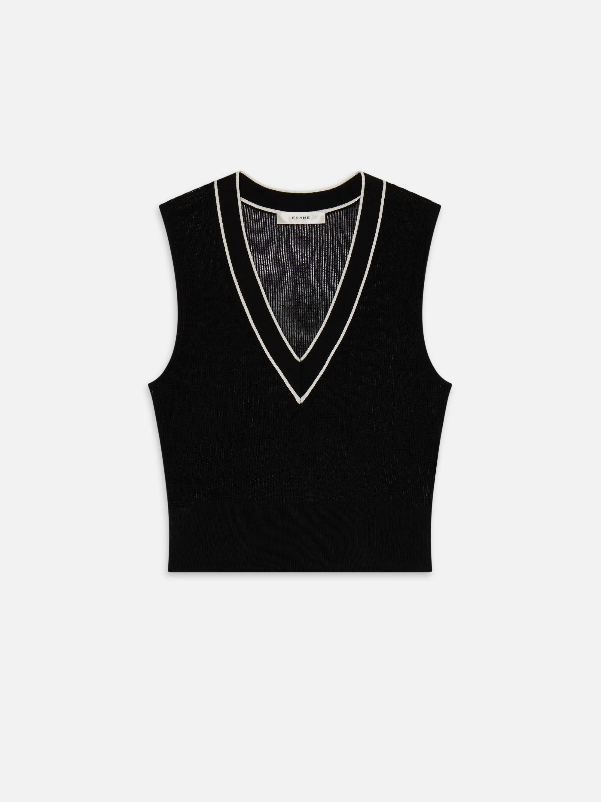 Cool Weather The Varsity Vest -- Black Multi