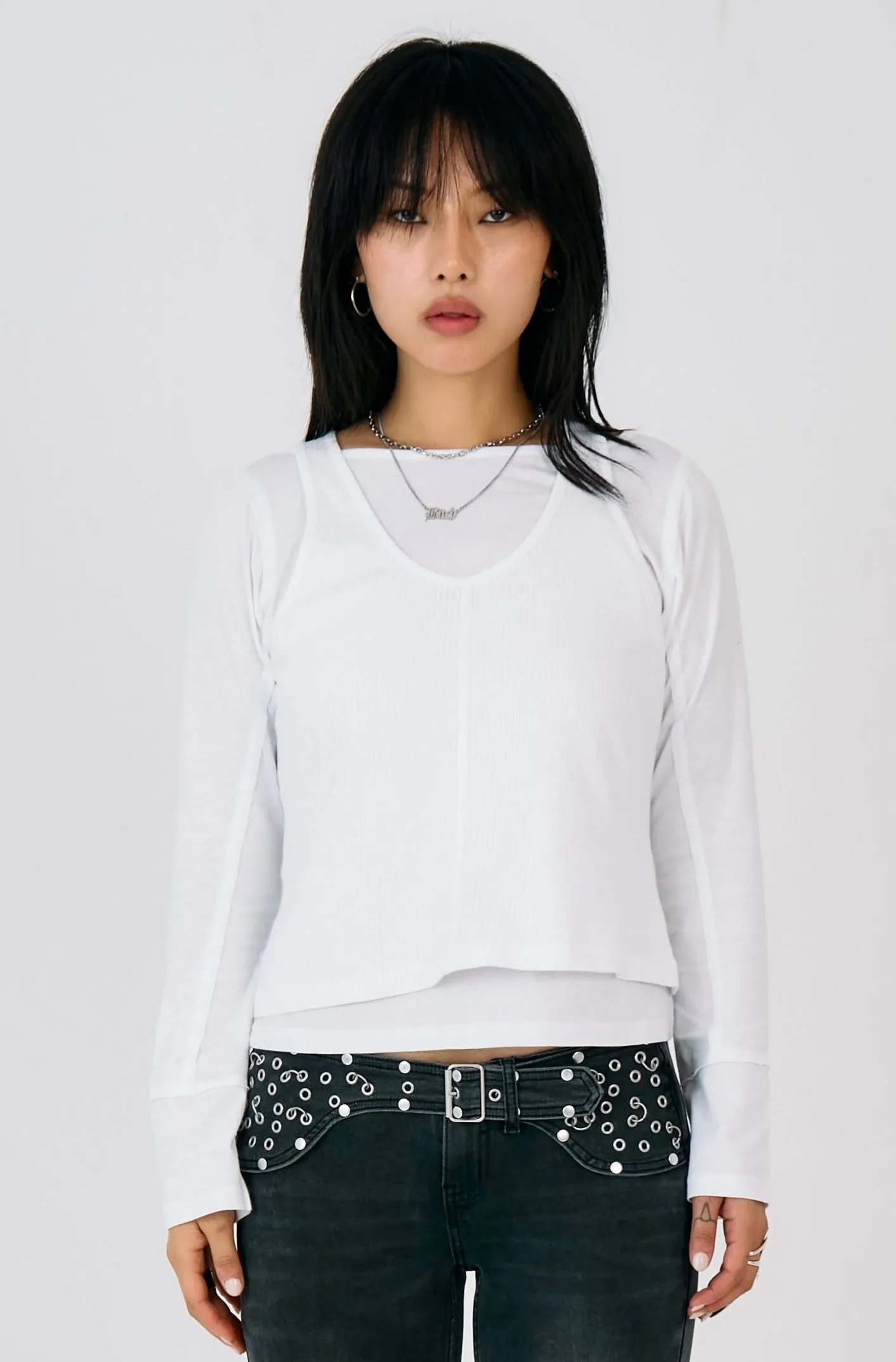 Troop Double Layer Long Sleeve Top AdjustableWaistband Classic Glow