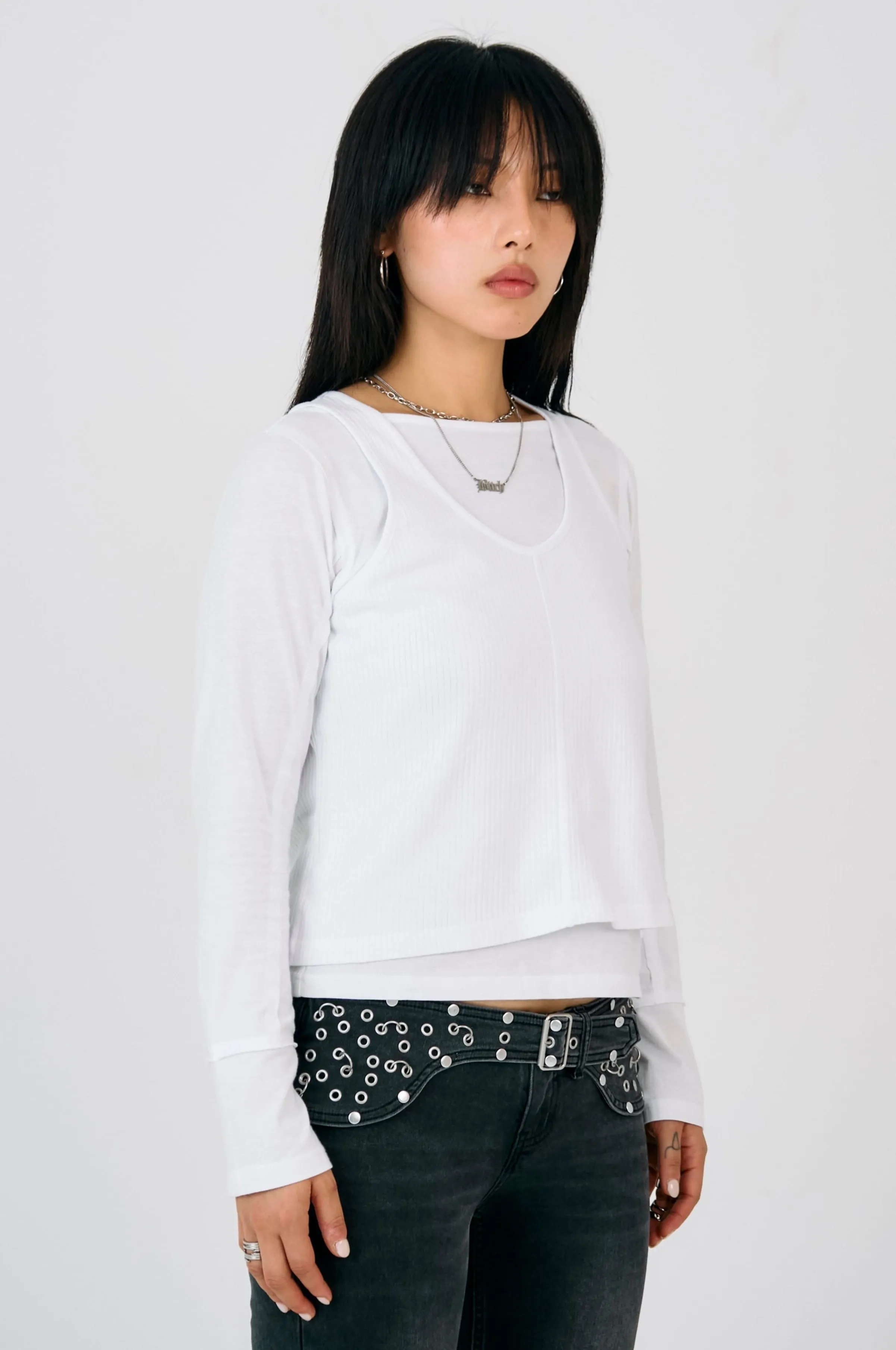 Troop Double Layer Long Sleeve Top Professional Style SoftTouchLining