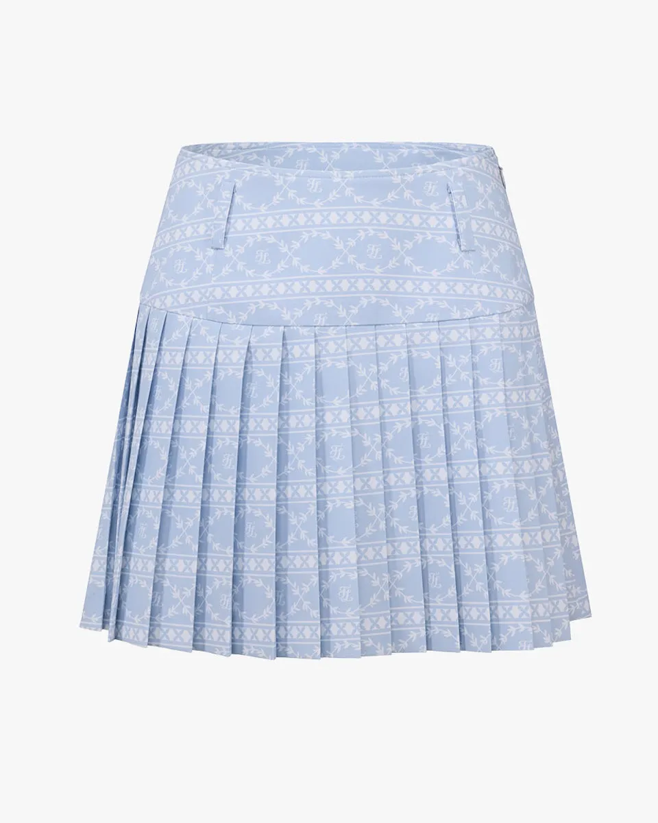 Breezy Look high waist pattern skirt - Blue