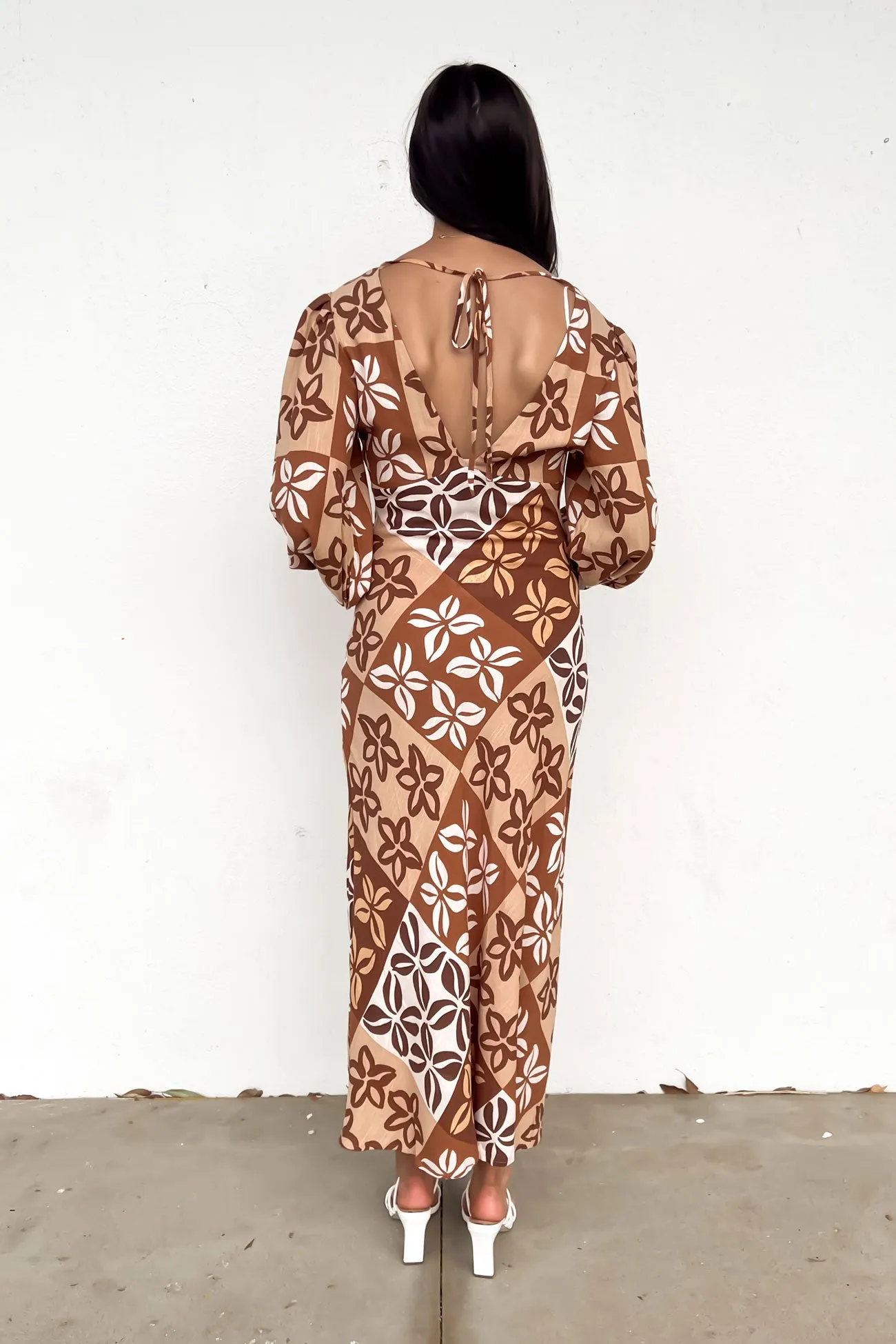 Smart and Stylish Versatile occasion dress Tylah Maxi Dress Brown Milan