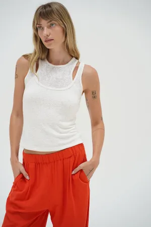 Maris Tank - Whisper White Party Ready