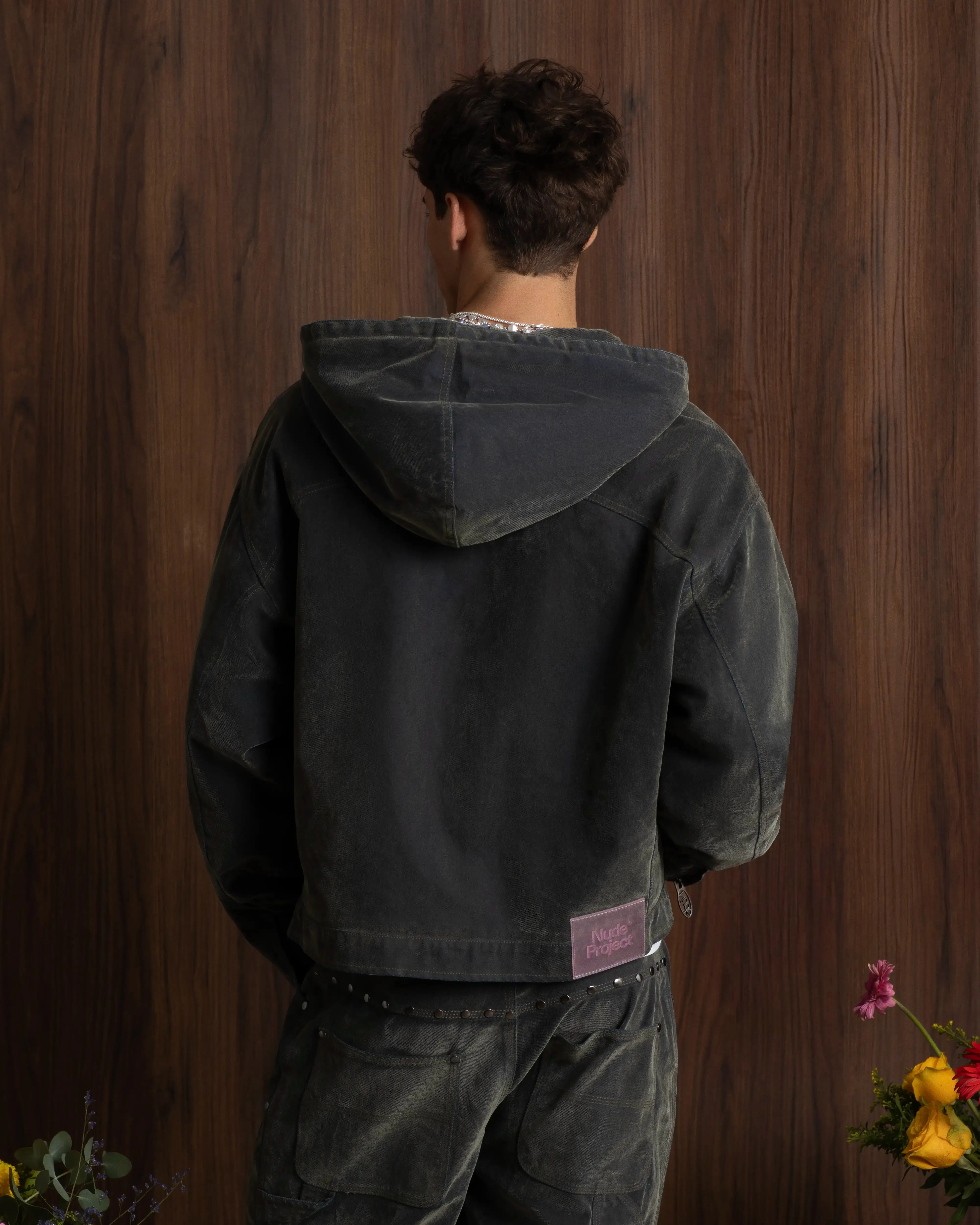 City Chill Style Velvet Denim Worker Jacket
