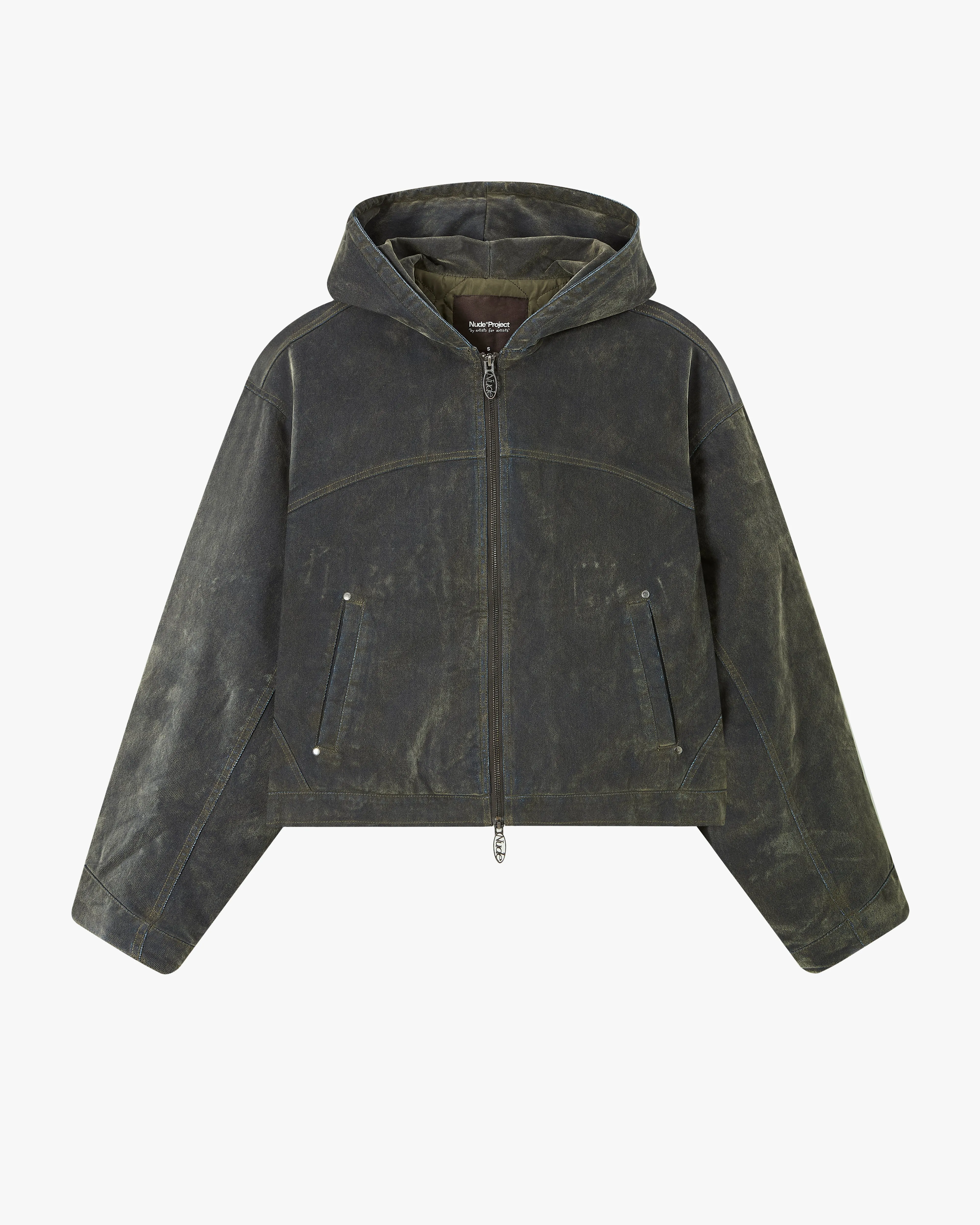 Trendy Feel Velvet Denim Worker Jacket