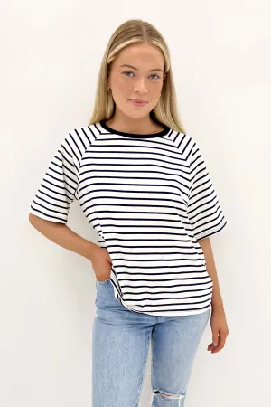 Kenji Tee Navy Stripe Flexible Fit