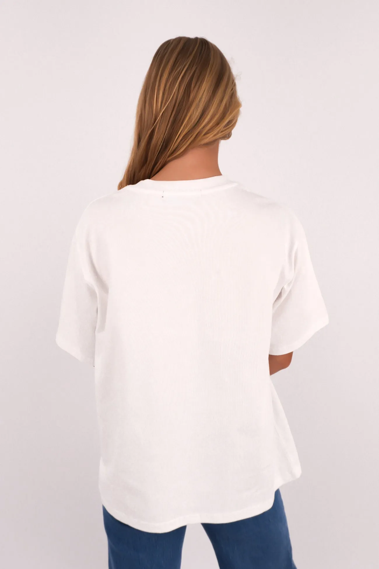 Comfy Layer Wear Core Oversized Tee White