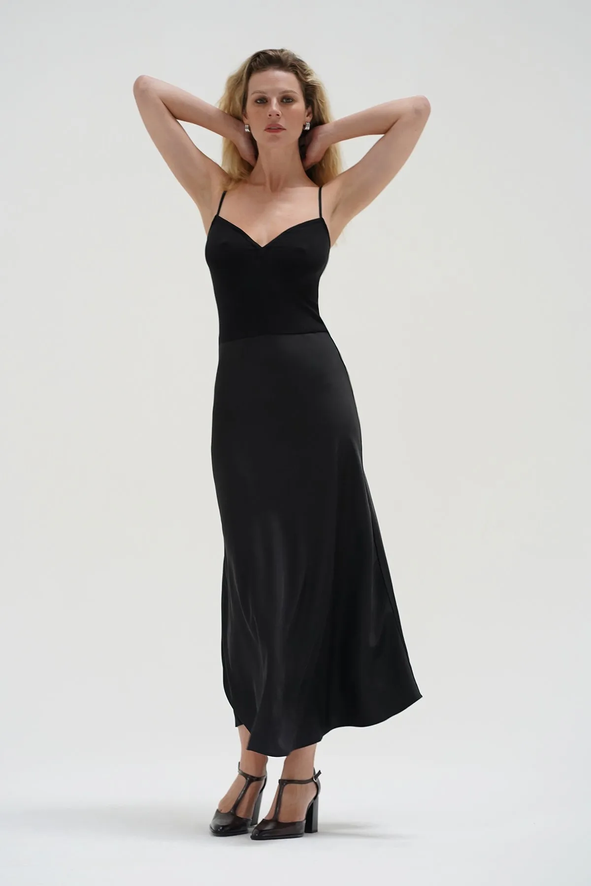 Madilyn Dress - Black Soft Hoodie