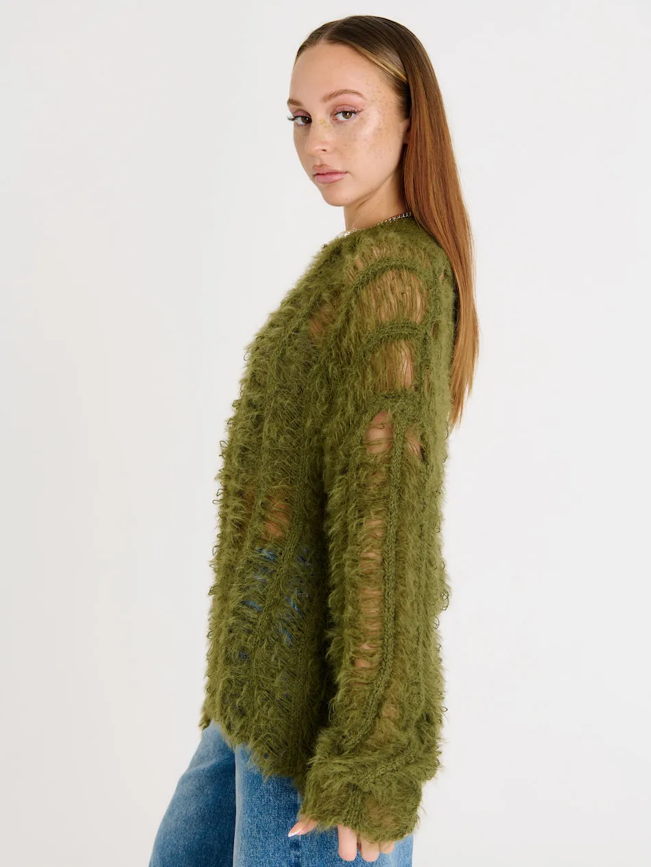 Liar Shredded Knit Touch Of Soft Unstructured Fit