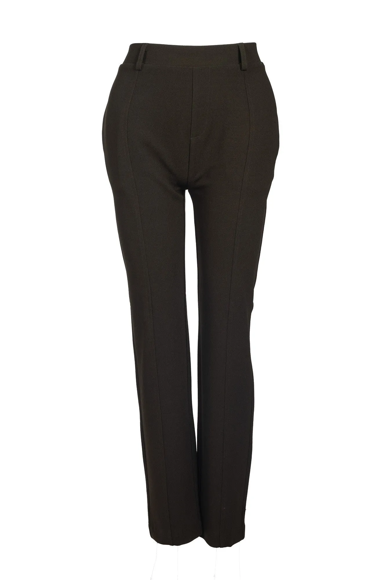 Short pull on Stretch Crepe Pants | OLIVE | 8222B1 Cozy Touch Easy Match