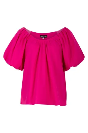 100% Cotton Voile Top | CERISE | 6421A1 Denim style Reinforced Knees