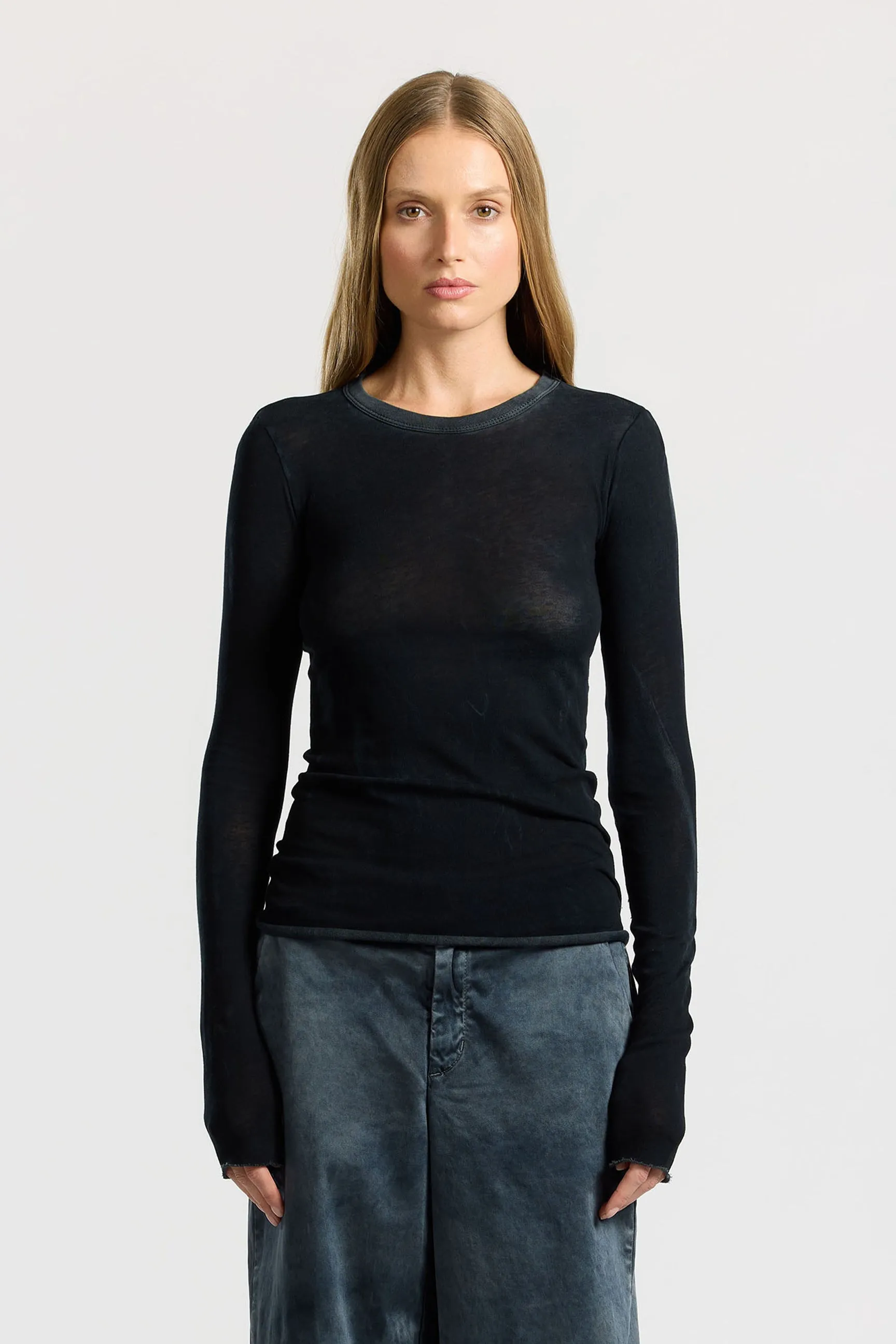 Marbella Long Sleeve Shirt Versatile Style GarmentDyedTexture
