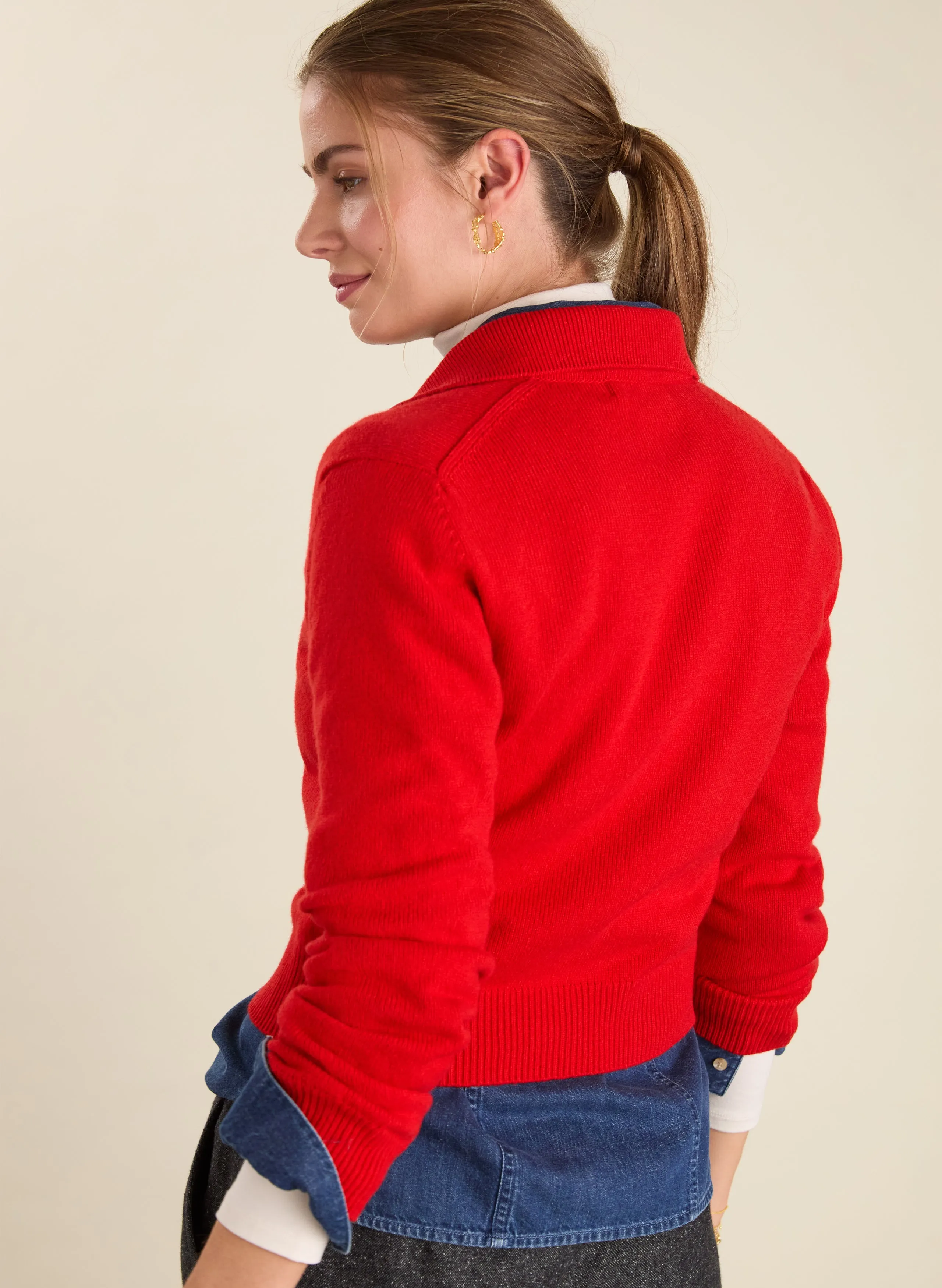 Antibacterial Finish Maisy Pure Wool Zip Jumper