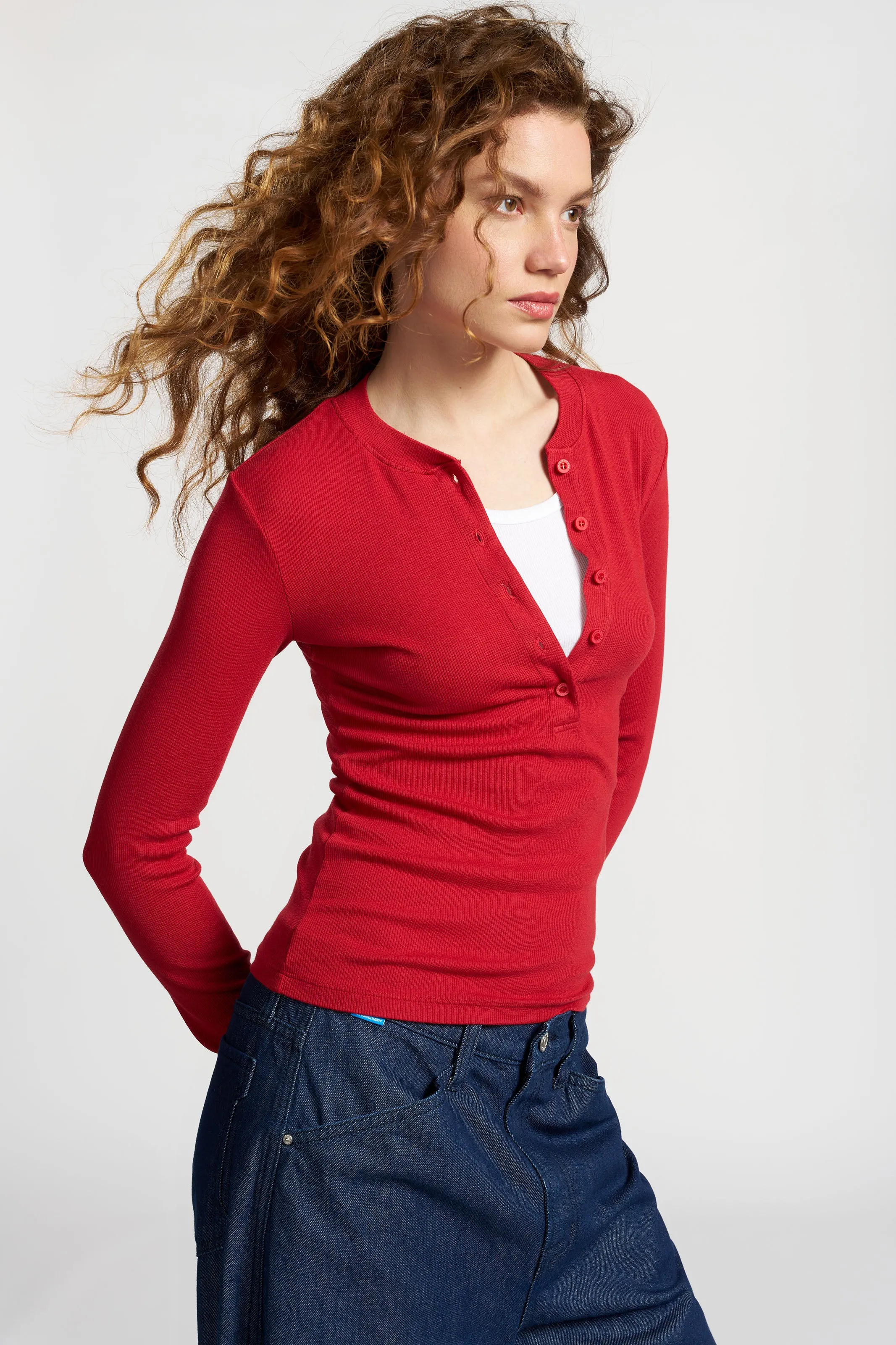 Verona Henley Vintage authenticity BioBased Fibers