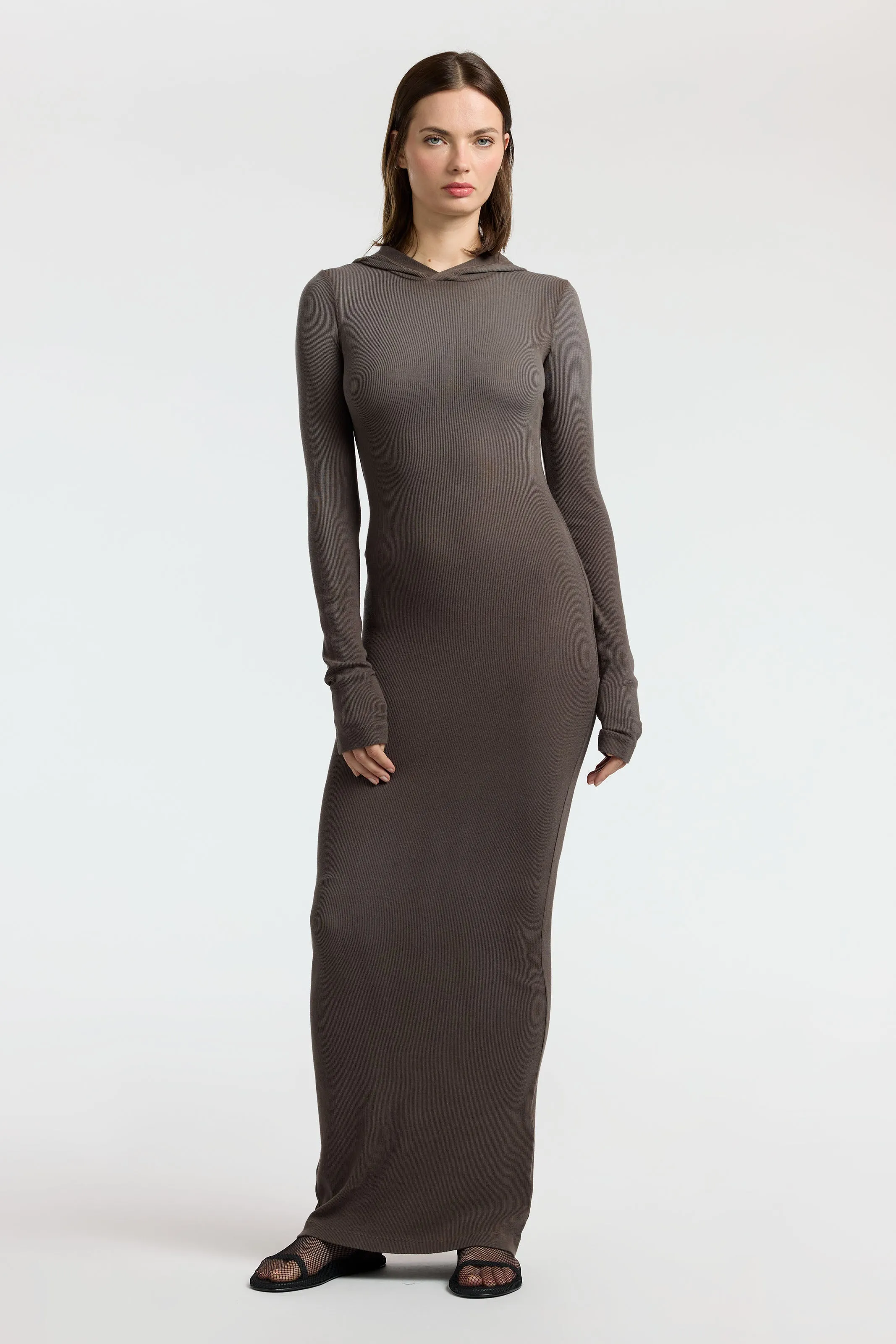 Verona Hoodie Dress High-waisted evening piece Elegant brunch outfit
