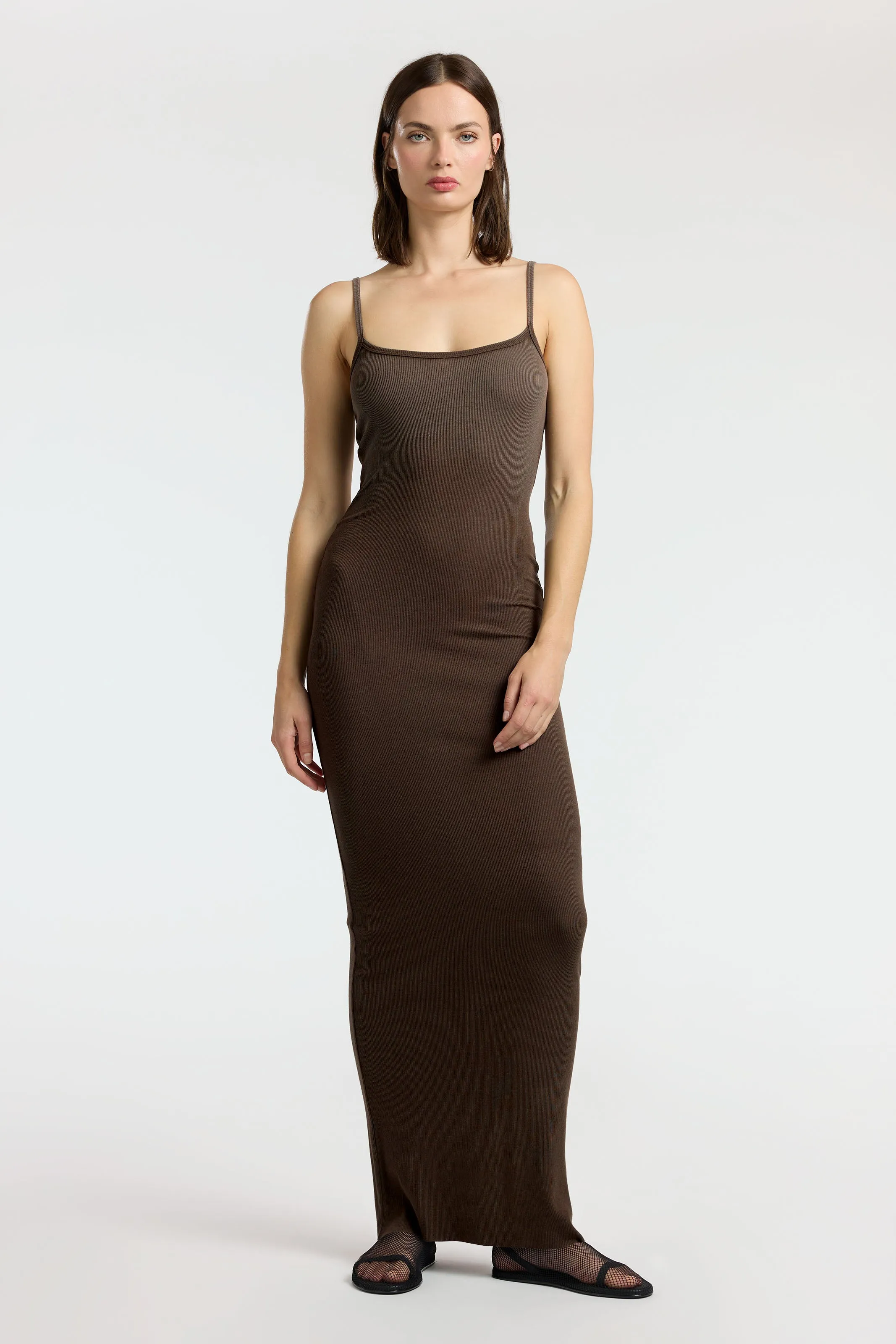 Elegant holiday wear Verona Spaghetti Maxi Dress