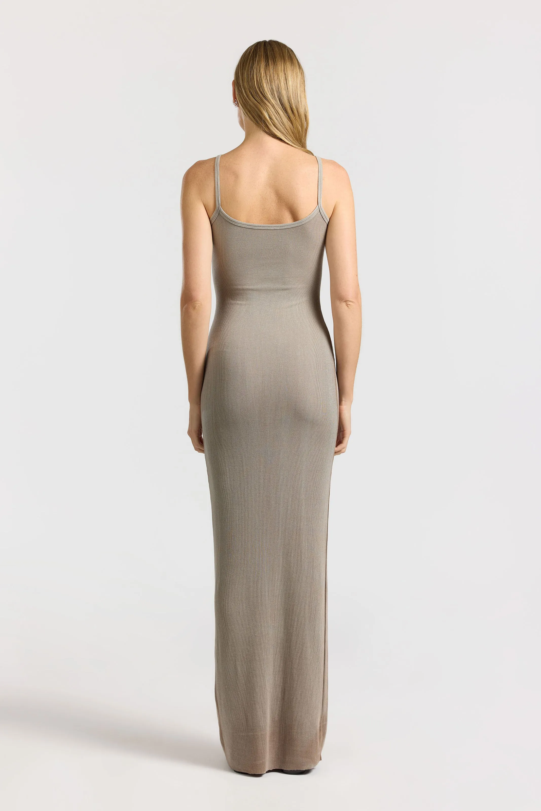 Comfy Fit Wear Flowy Texture Verona Spaghetti Maxi Dress