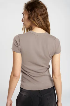 Verona Tee Ribbed collar Timeless Wear