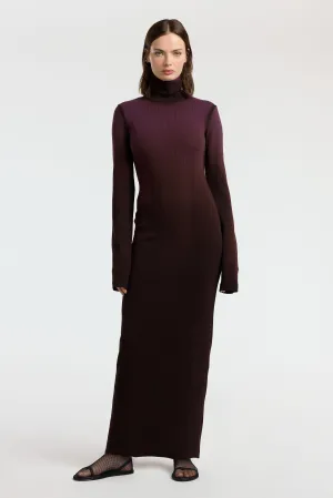 Maximalist-Trend Artistic Vibe Verona Turtleneck Maxi Dress