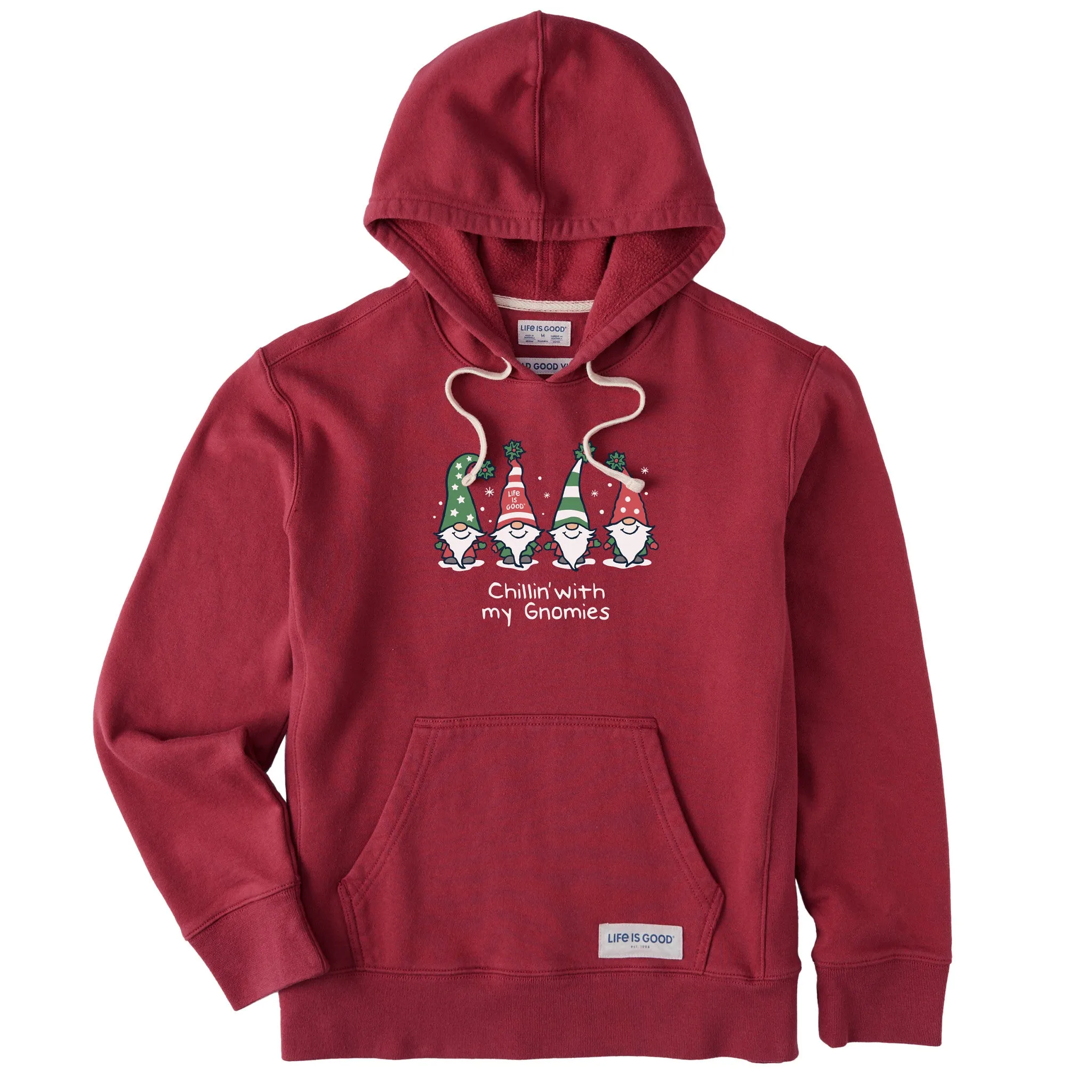 Women's Chillin' with my Gnomes Simply True Fleece Hoodie appropriate for autumn Chill Look