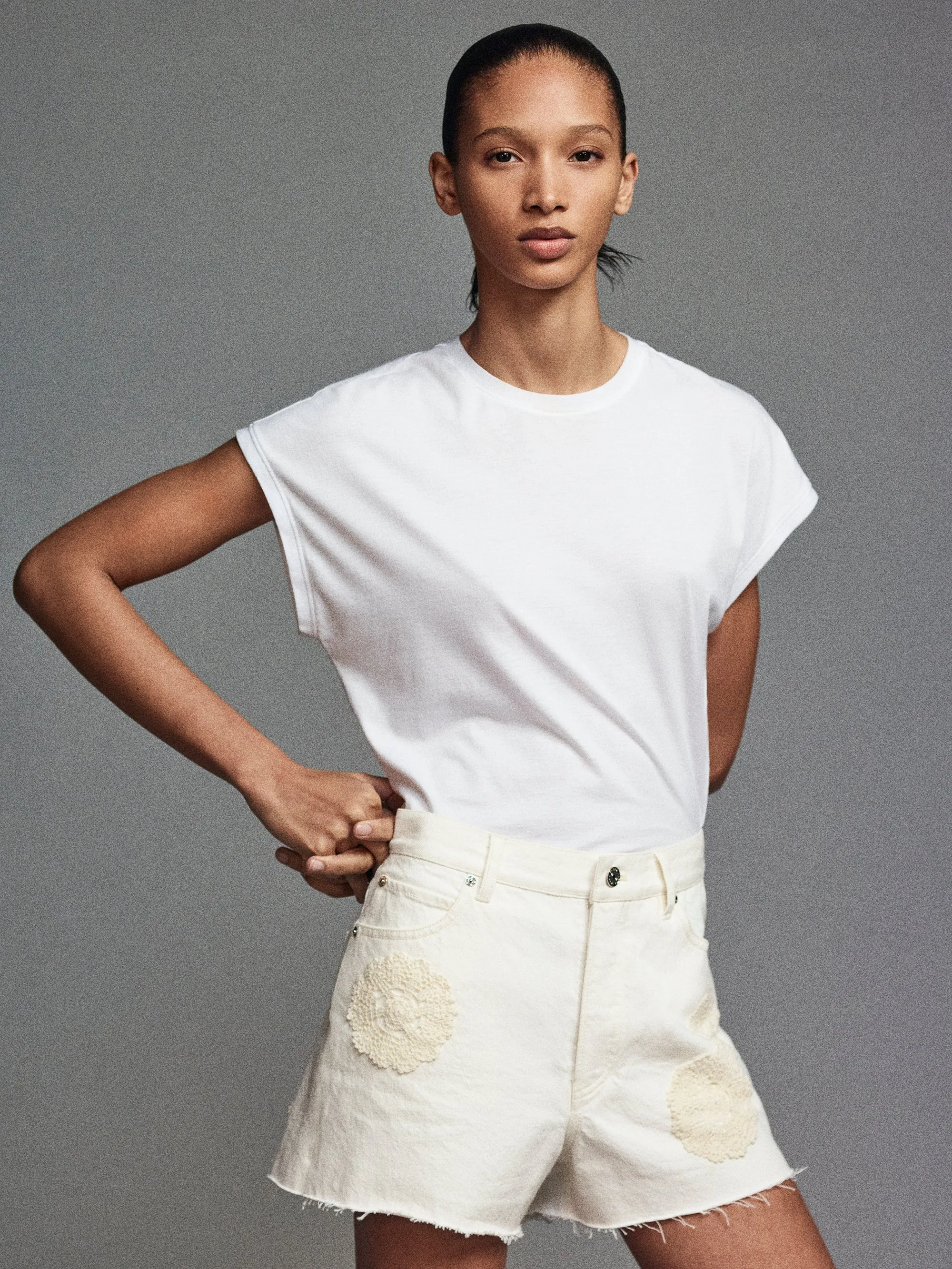 Flat Lock Seams The Crochet Dare Short -- Flurry