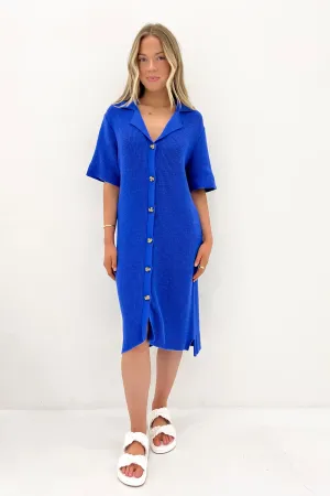 Prime Knit Dress Cobalt Luxe Appeal Relax Motion