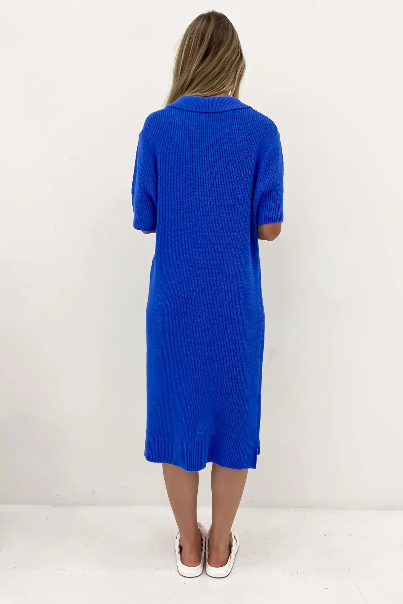 Prime Knit Dress Cobalt Unisex Option Fall Flow