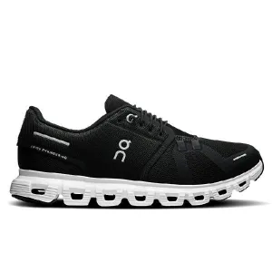 Pronation Control Features Womens On Running Cloud 6 in Black/White