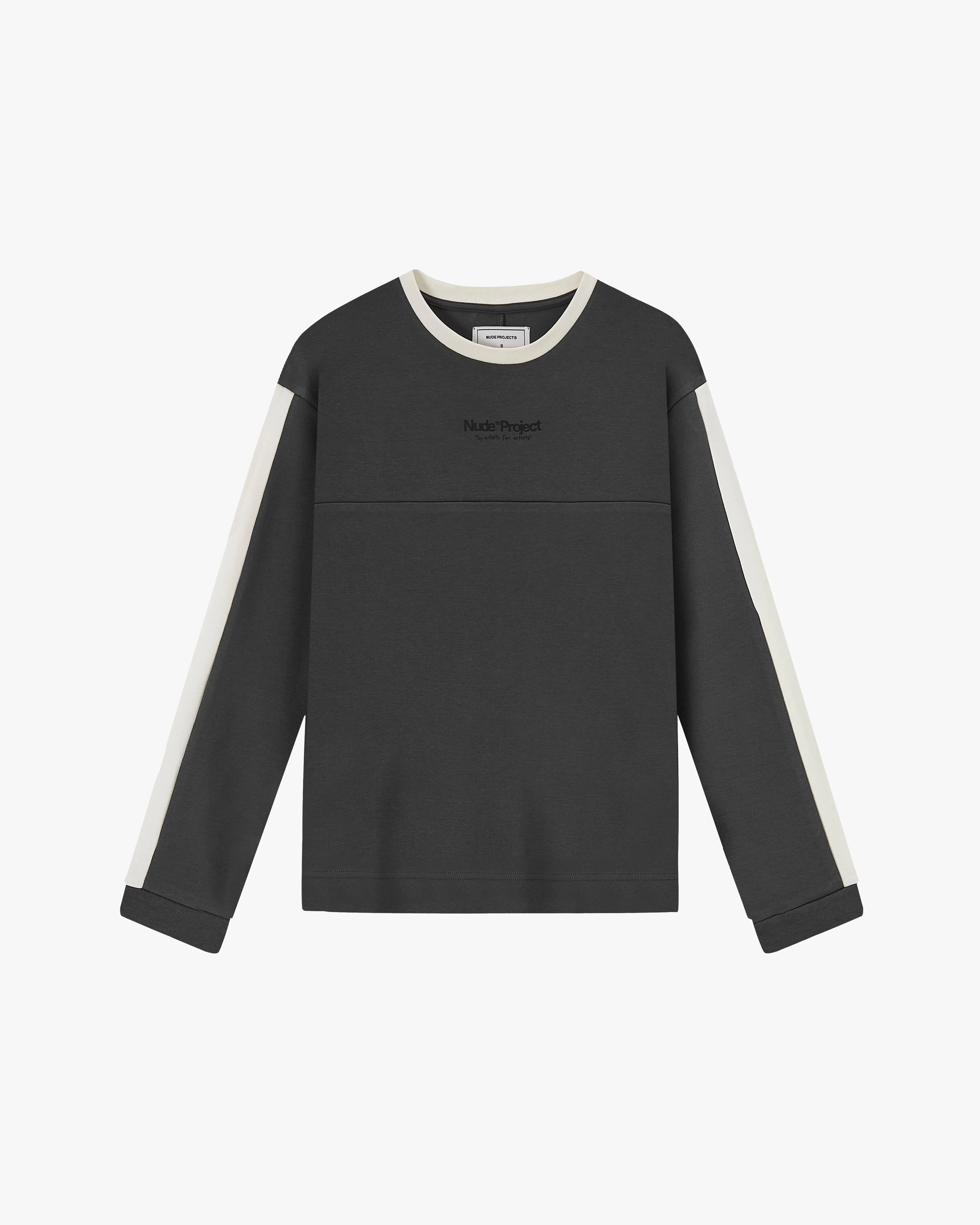 Vintage Sports Long-Sleeve Grey African Bold