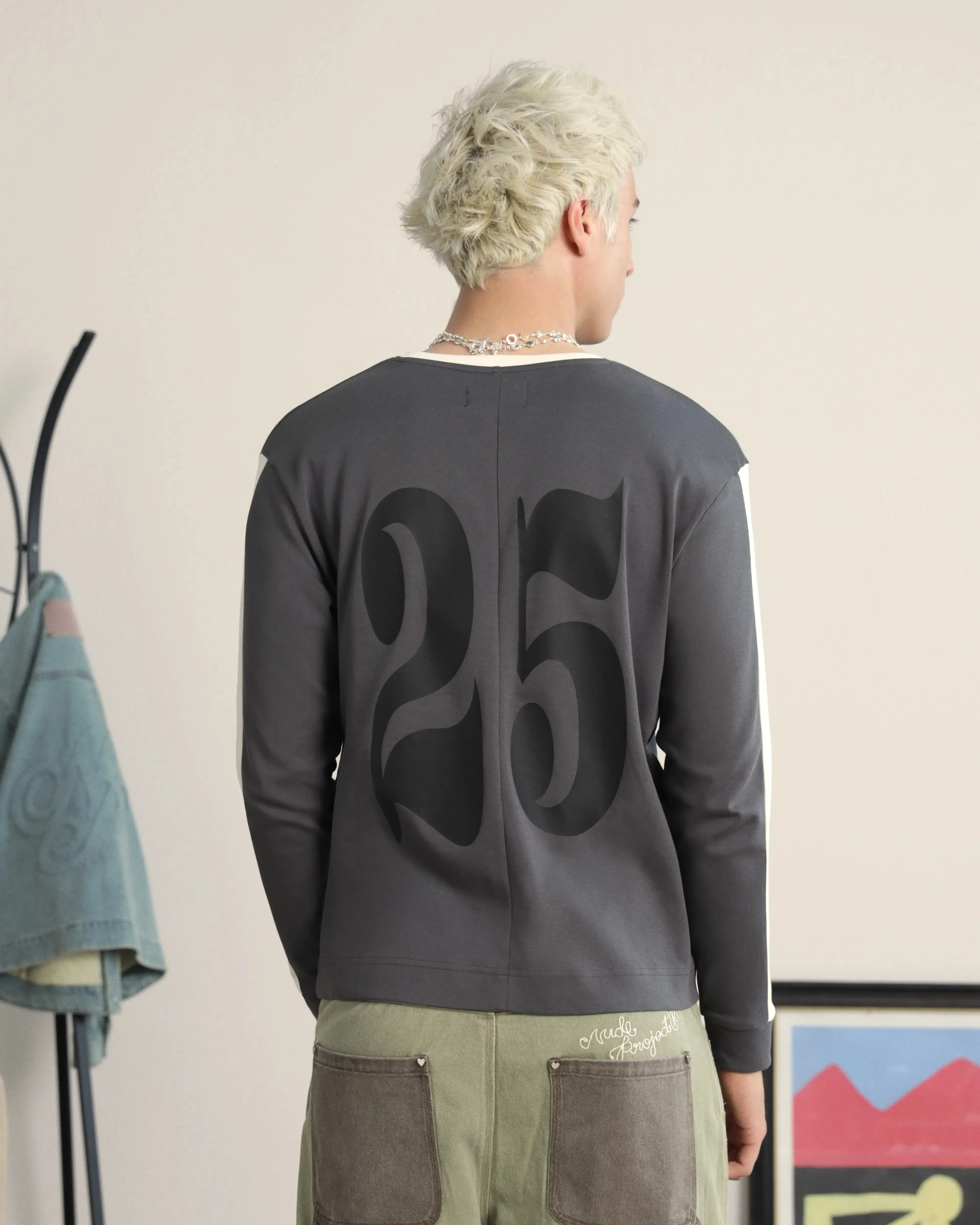 Luxury Core Vintage Sports Long-Sleeve Grey