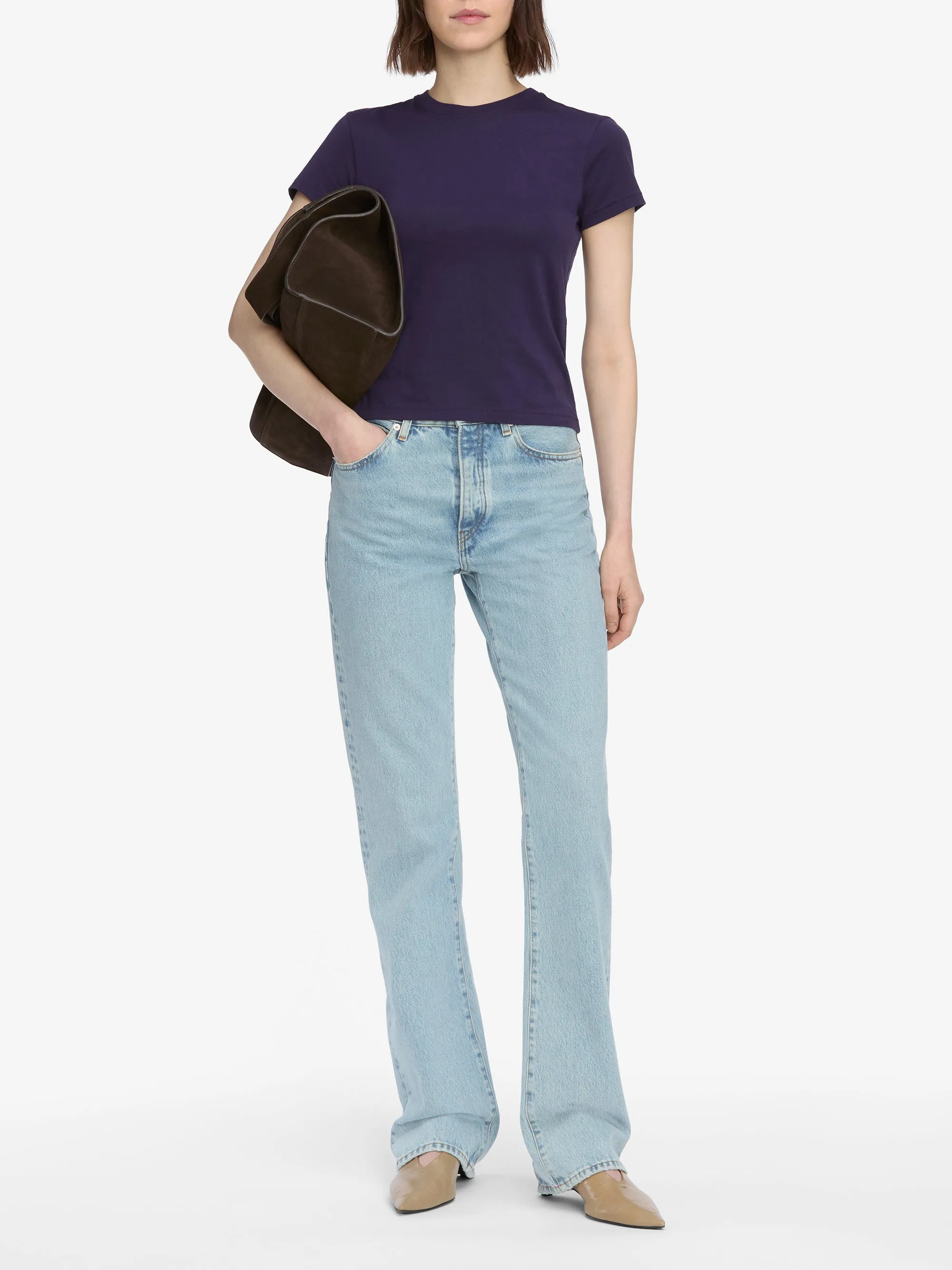 The Baby Tee -- Royal Purple Everyday Layering