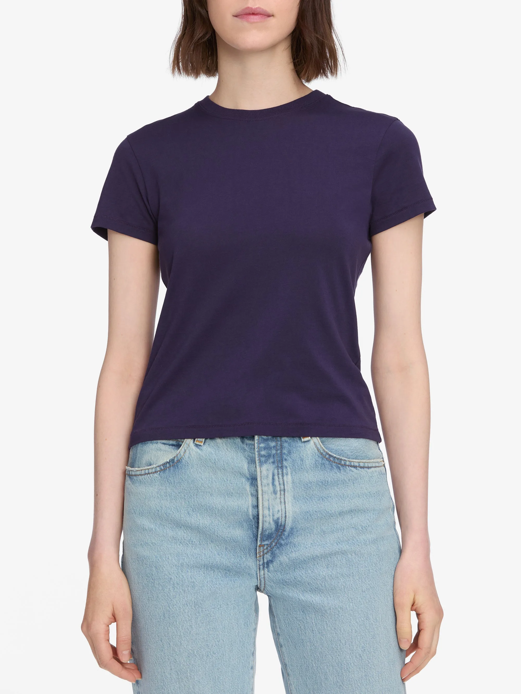 The Baby Tee -- Royal Purple Low Profile Silhouette Light Style