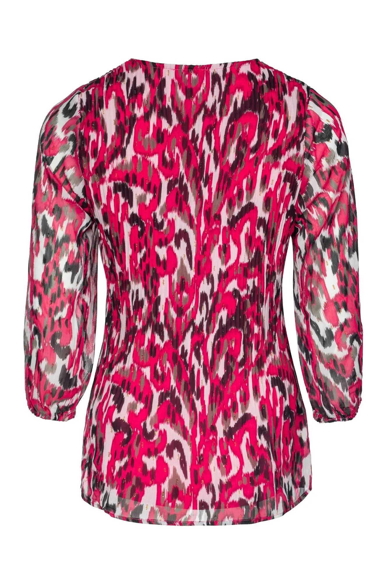 Top | Cerise Olive Abstract | 8581B1 AdjustableWaistband Sporty Look