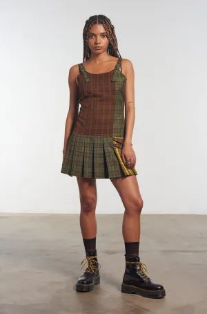 Viv Tartan Mini Dress StaticResistantTextile