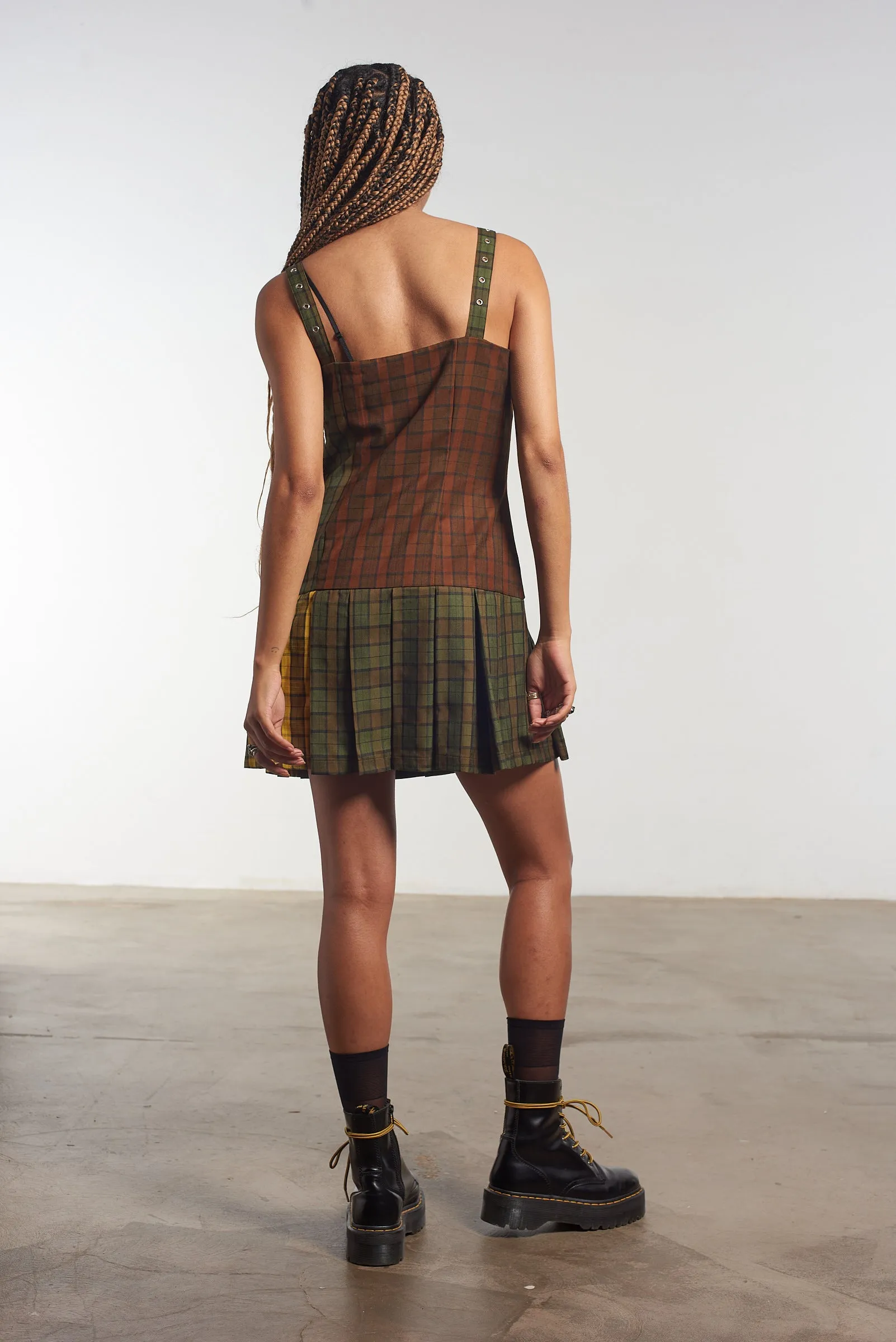 Cozy Pajamas WrinkleFreeFabric Viv Tartan Mini Dress