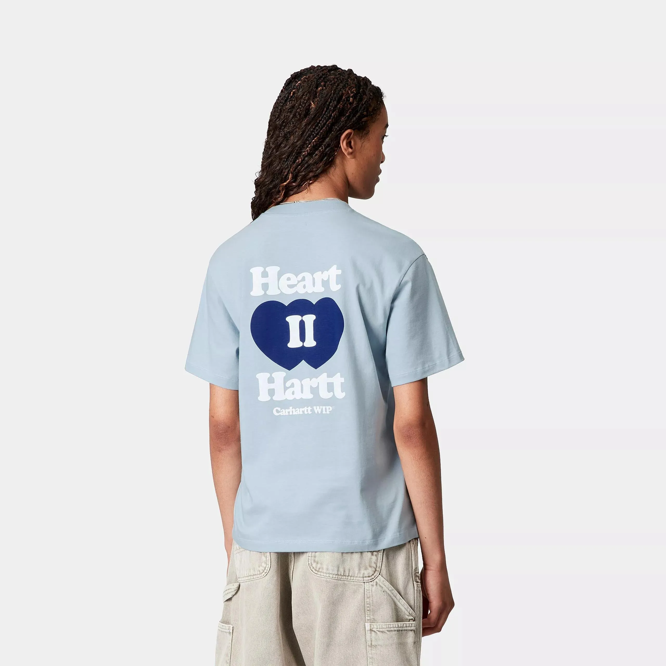 W Heart II Hartt Tee Blue Fog Perfect for Any Outfit