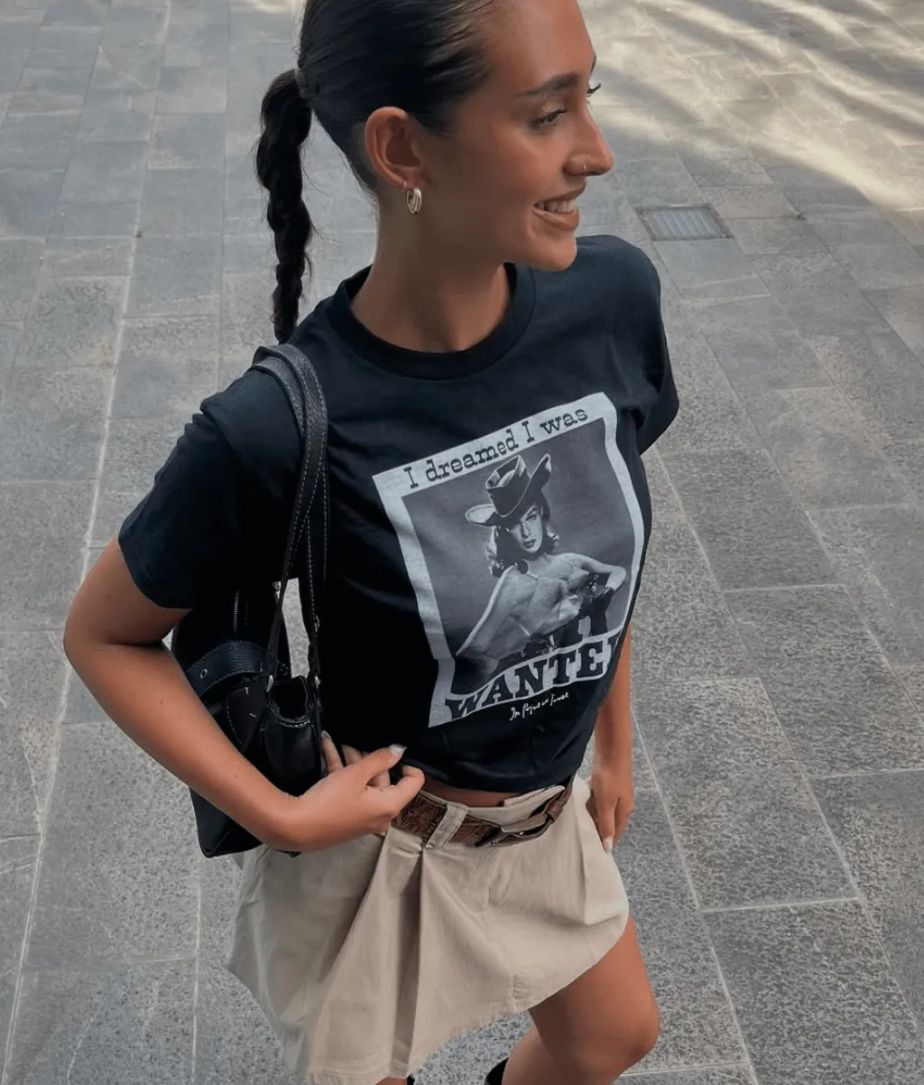 wanted baby tee anti static coating Street Comfort Style